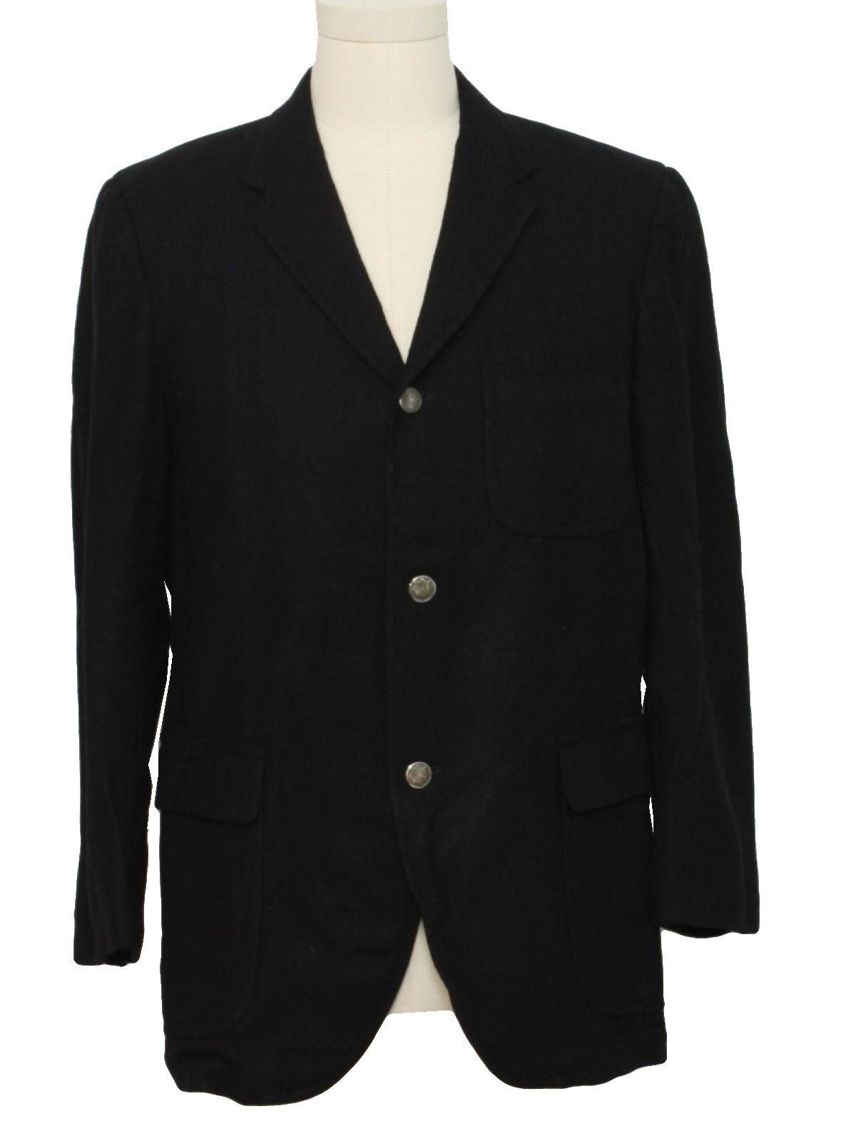 Retro 60s Jacket (Stanley Blacker) : 60s -Stanley Blacker- Mens black ...