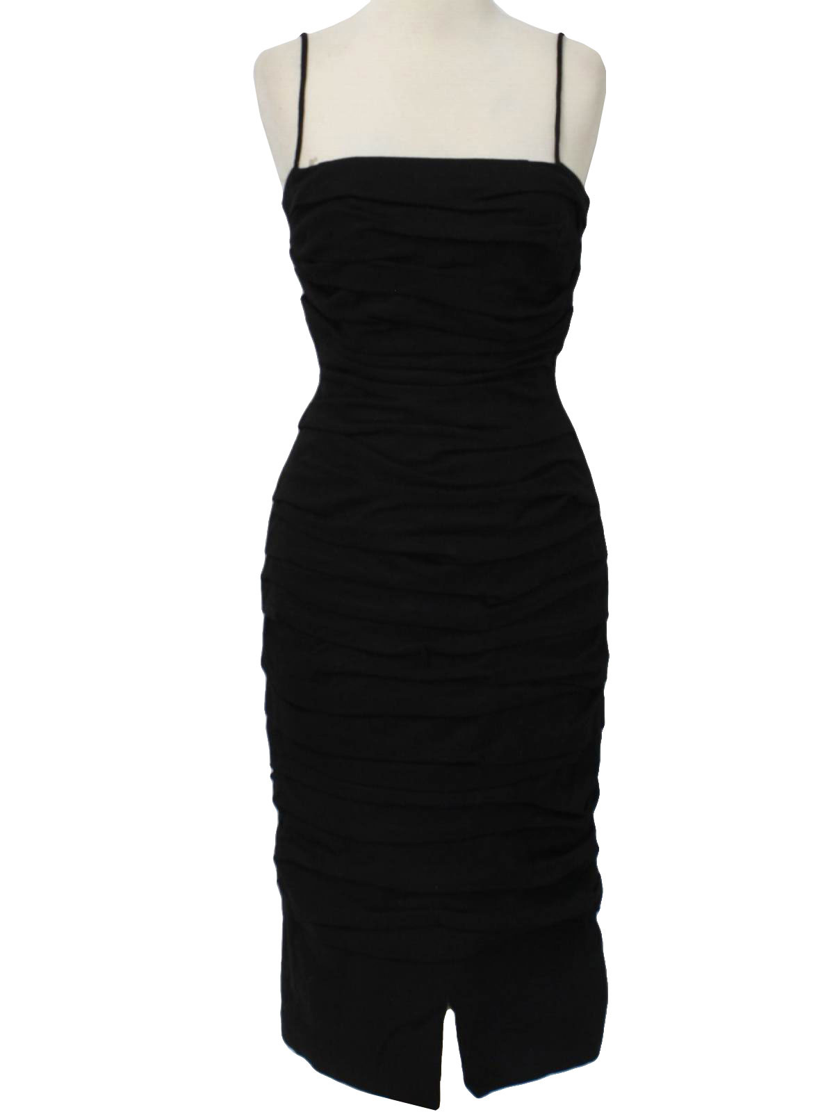 50's Missing Label Cocktail Dress: 50s -Missing Label- Womens black ...