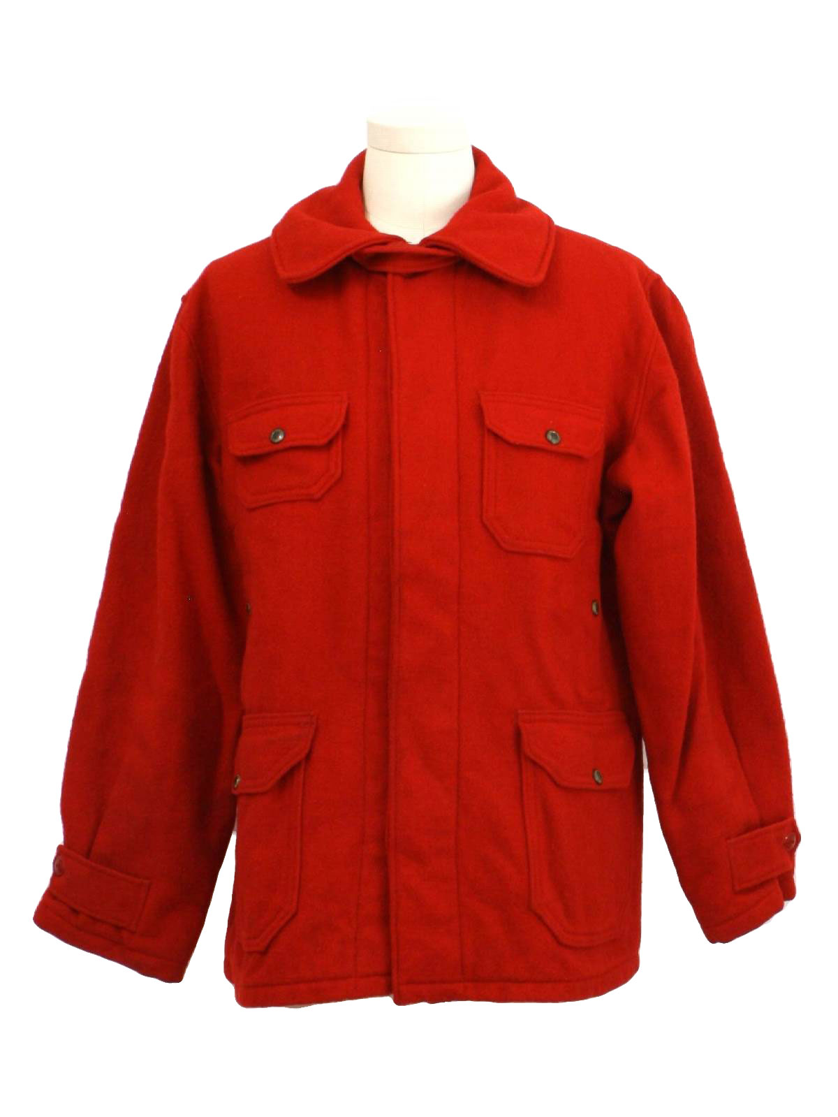 Retro 1950's Jacket (Woolrich) : 50s -Woolrich- Mens red flannel lined ...