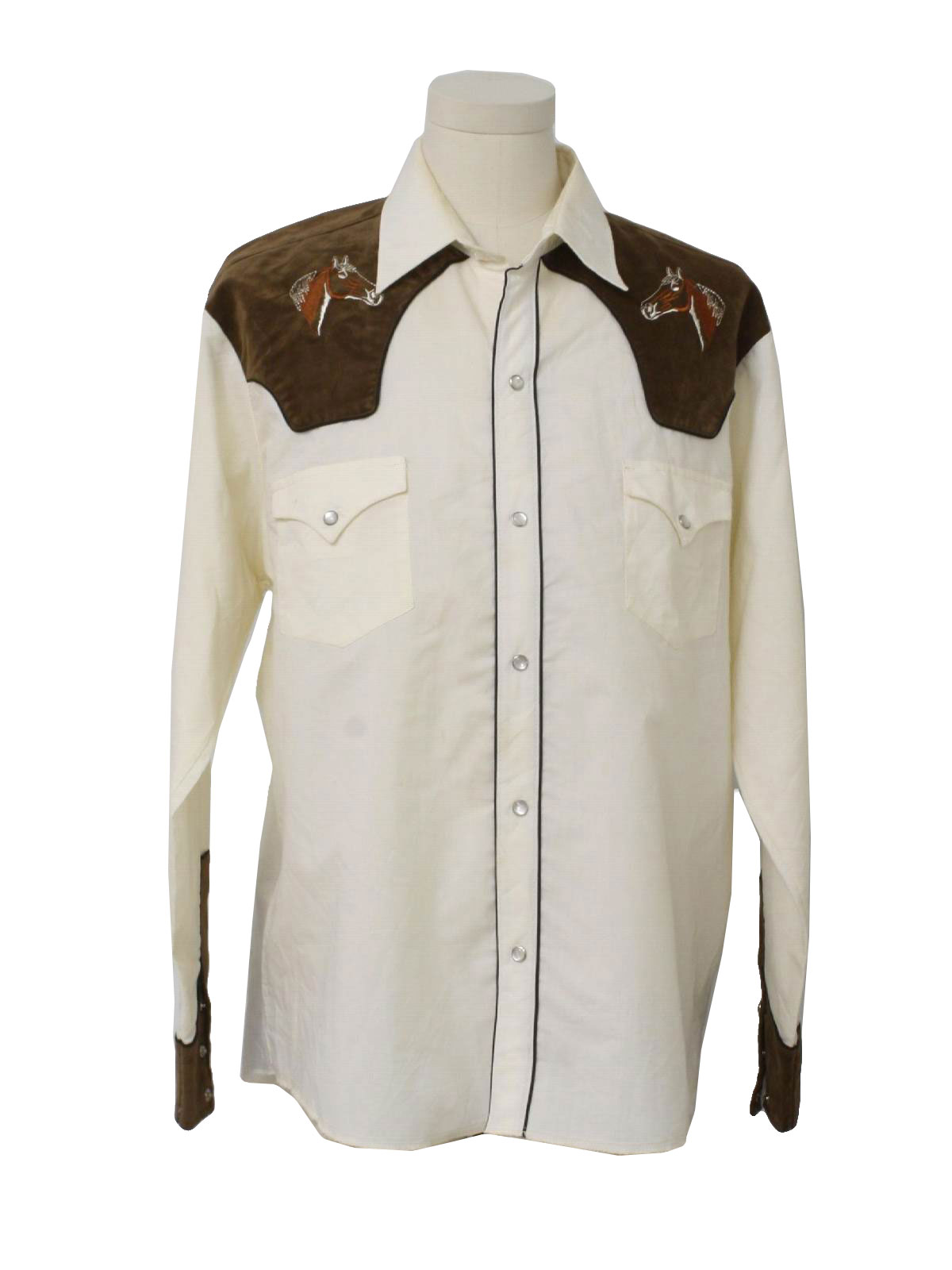 Retro 70s Western Shirt (made In Mexico) : 70s -made In Mexico- Mens 