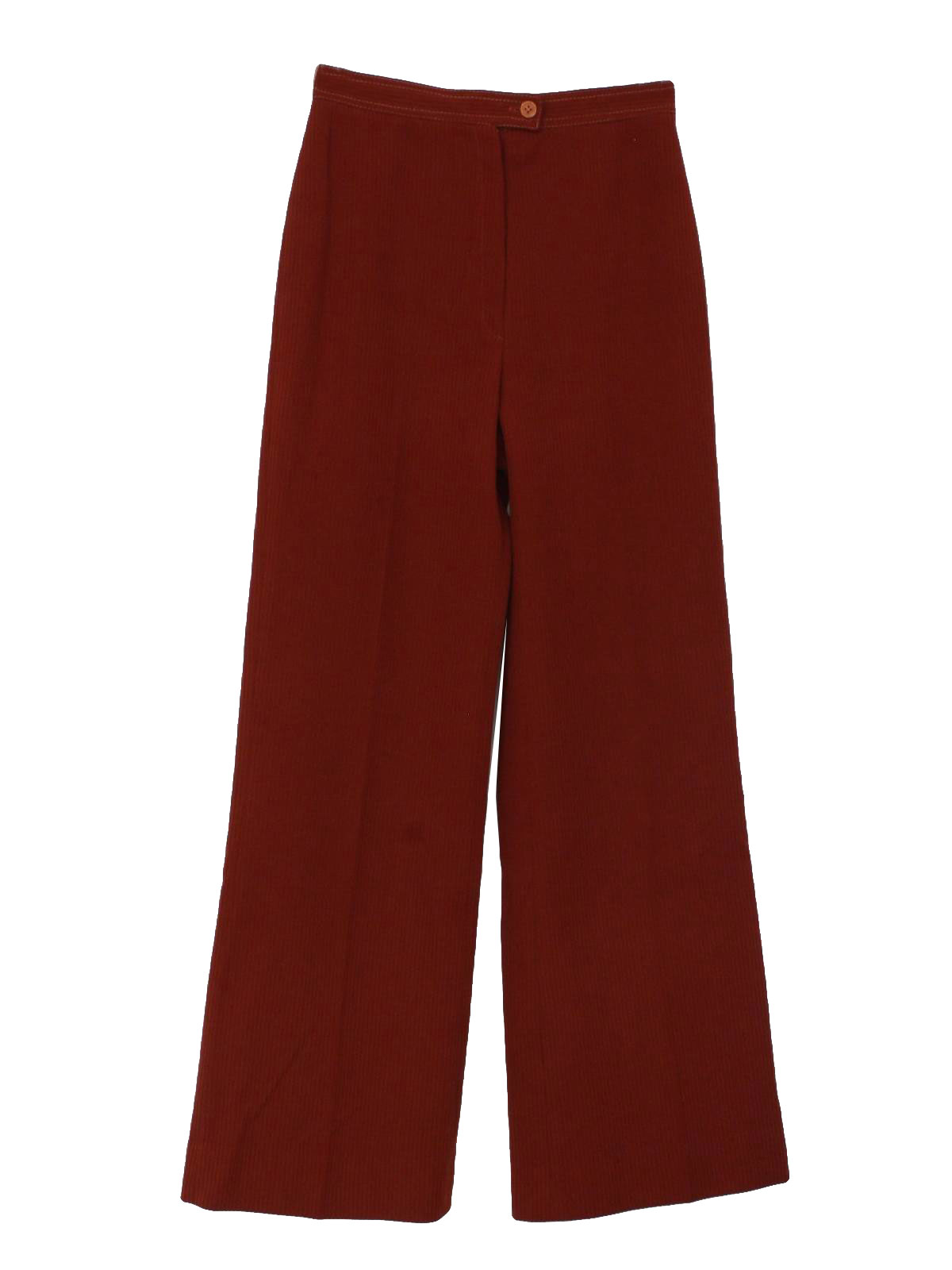 70's Vintage Pants: 70s -Care Label Only- Womens burnt orange, stripe ...