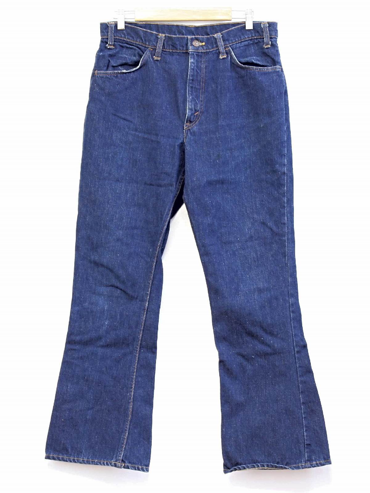 70s Bellbottom Pants (LEVIS): Early 70s -LEVIS- Mens dark blue ...