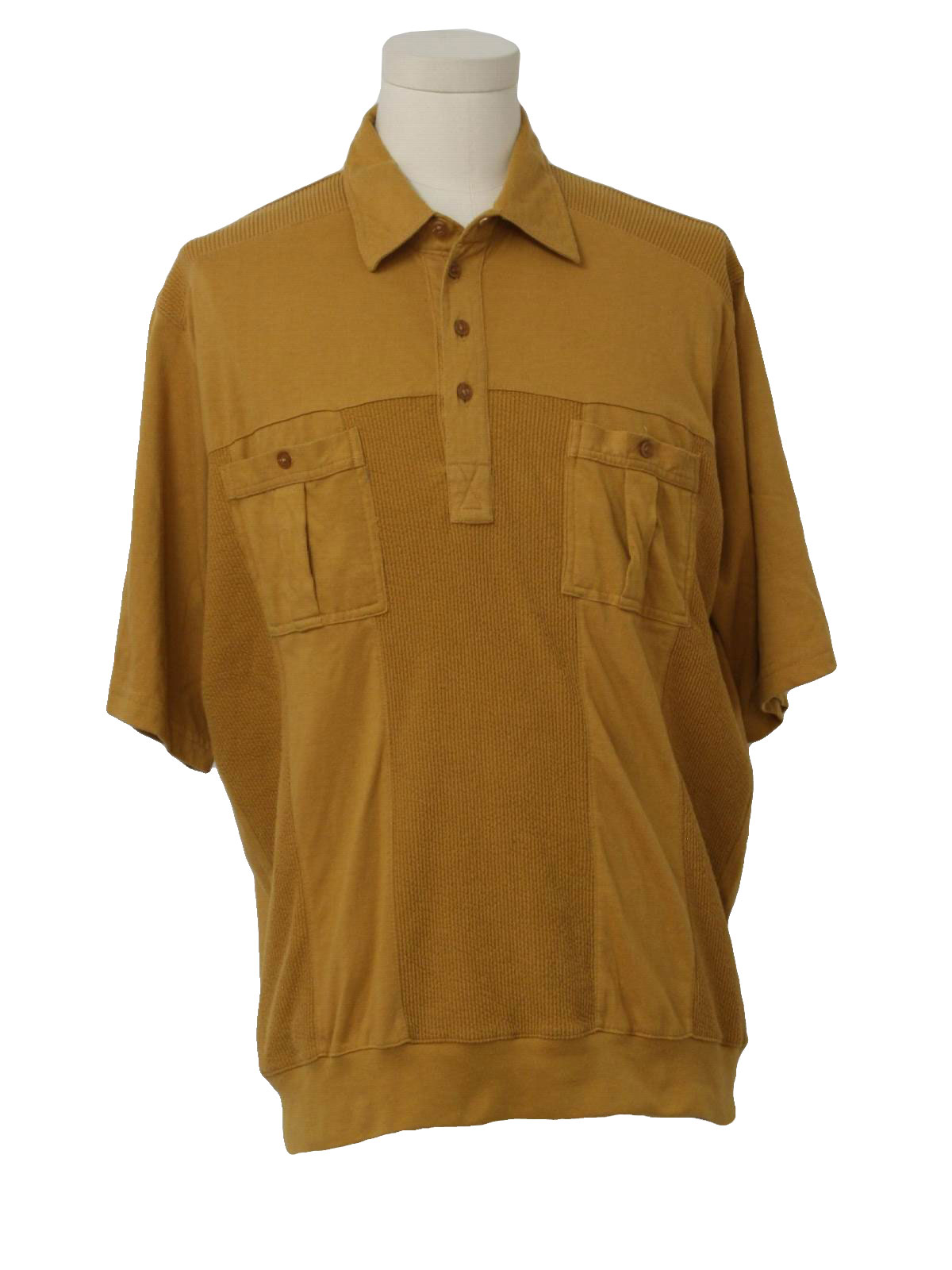 Retro Eighties T Shirt: Early 80s -Haband Casual Joe- Mens camel gold ...