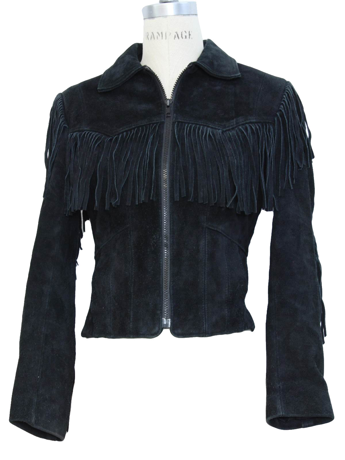 Eighties Vintage Leather Jacket: 80s -Wilson- Womens black, longsleeve ...