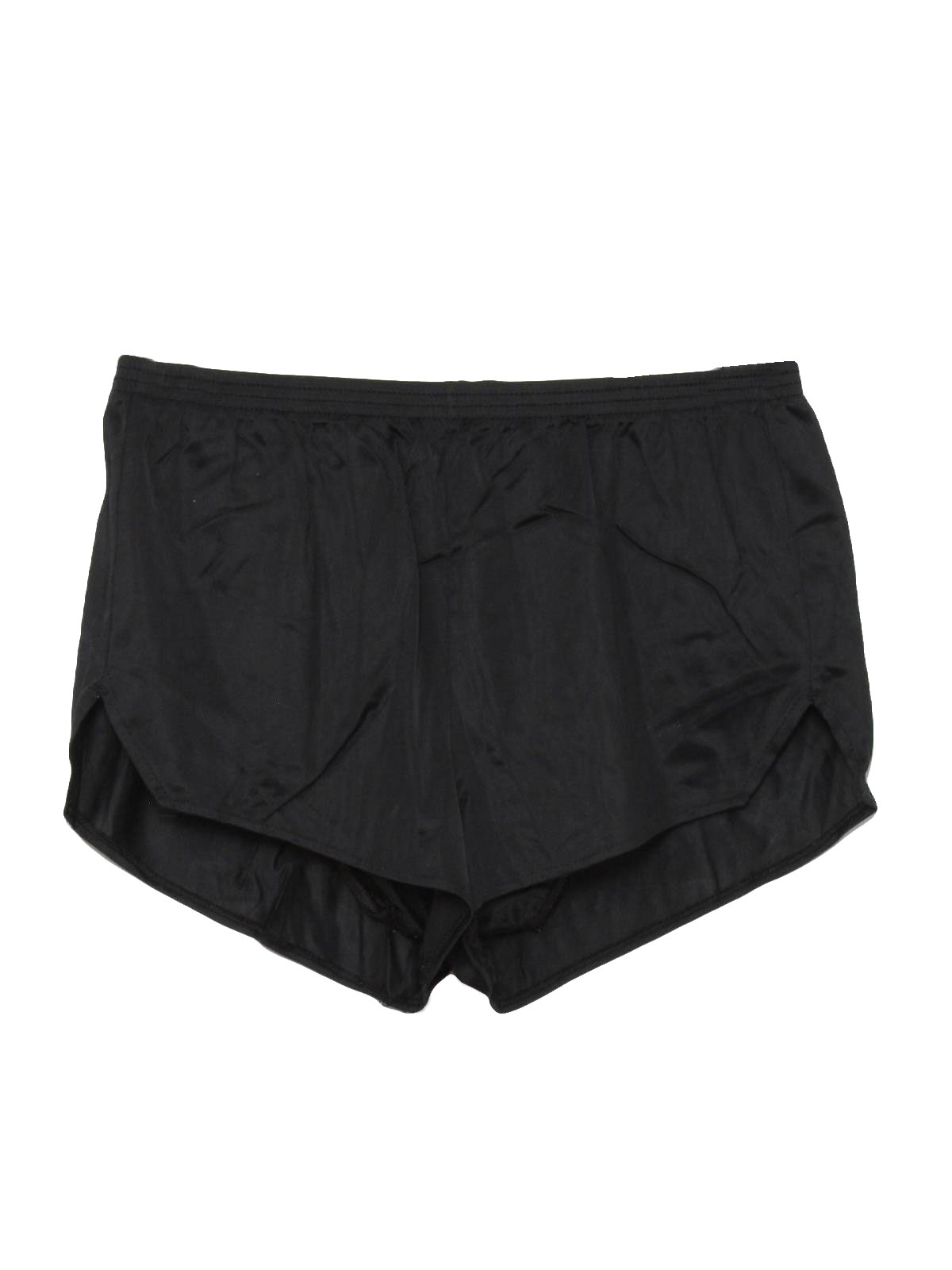 Vintage 80s Shorts: 80s -Dolfin- Mens black nylon on nylon brief lined ...