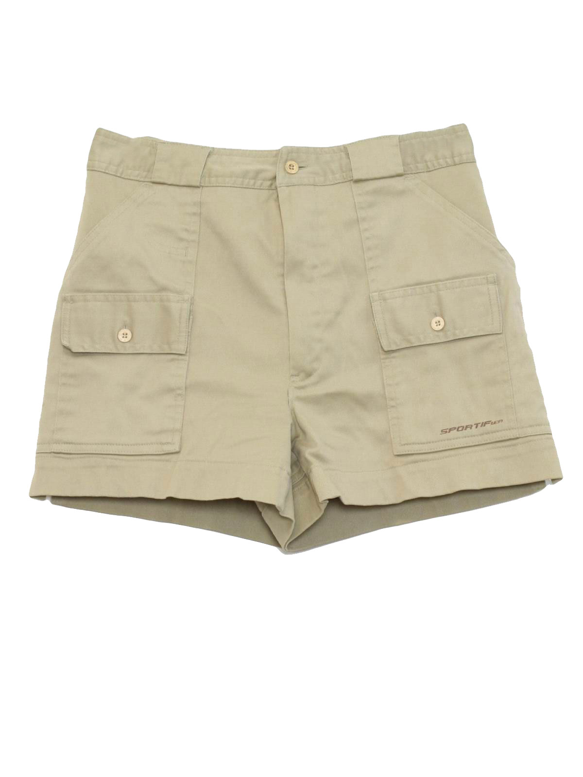 80's Sportif Shorts: Authentic 80s -Sportif- Mens khaki polyester ...