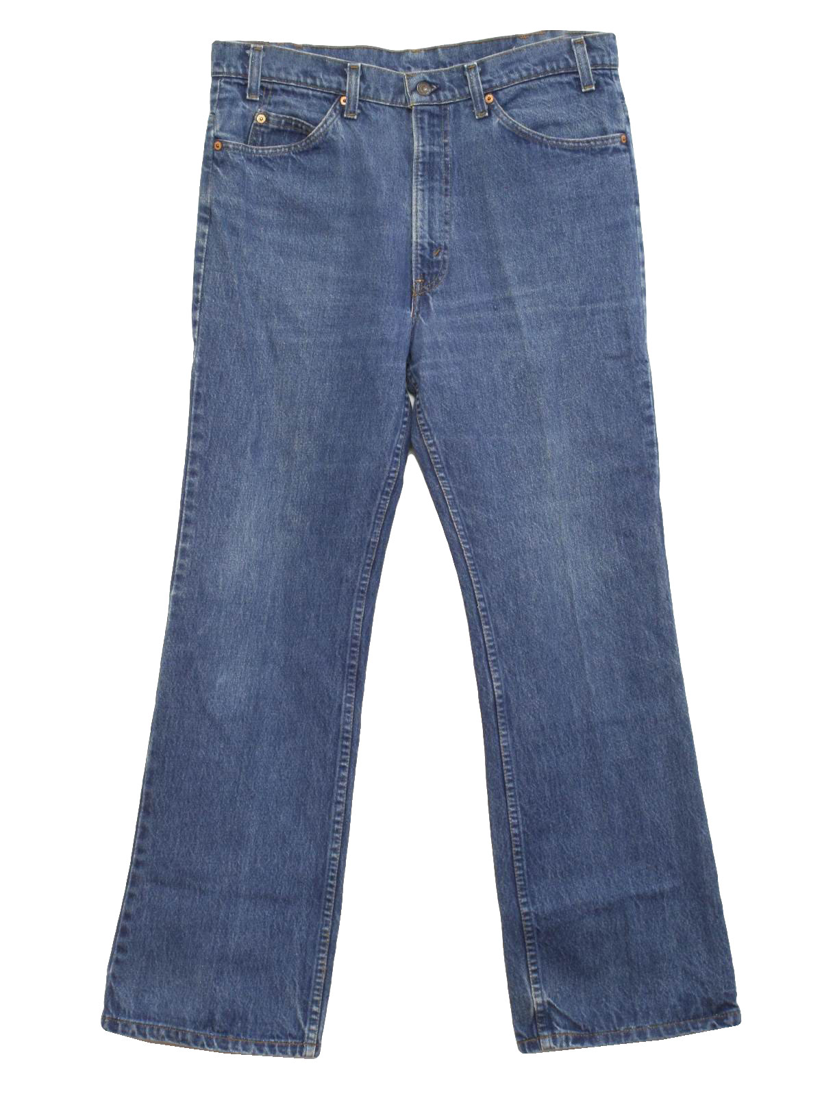 Seventies Vintage Flared Pants / Flares: 70s -Levis- Mens faded blue ...