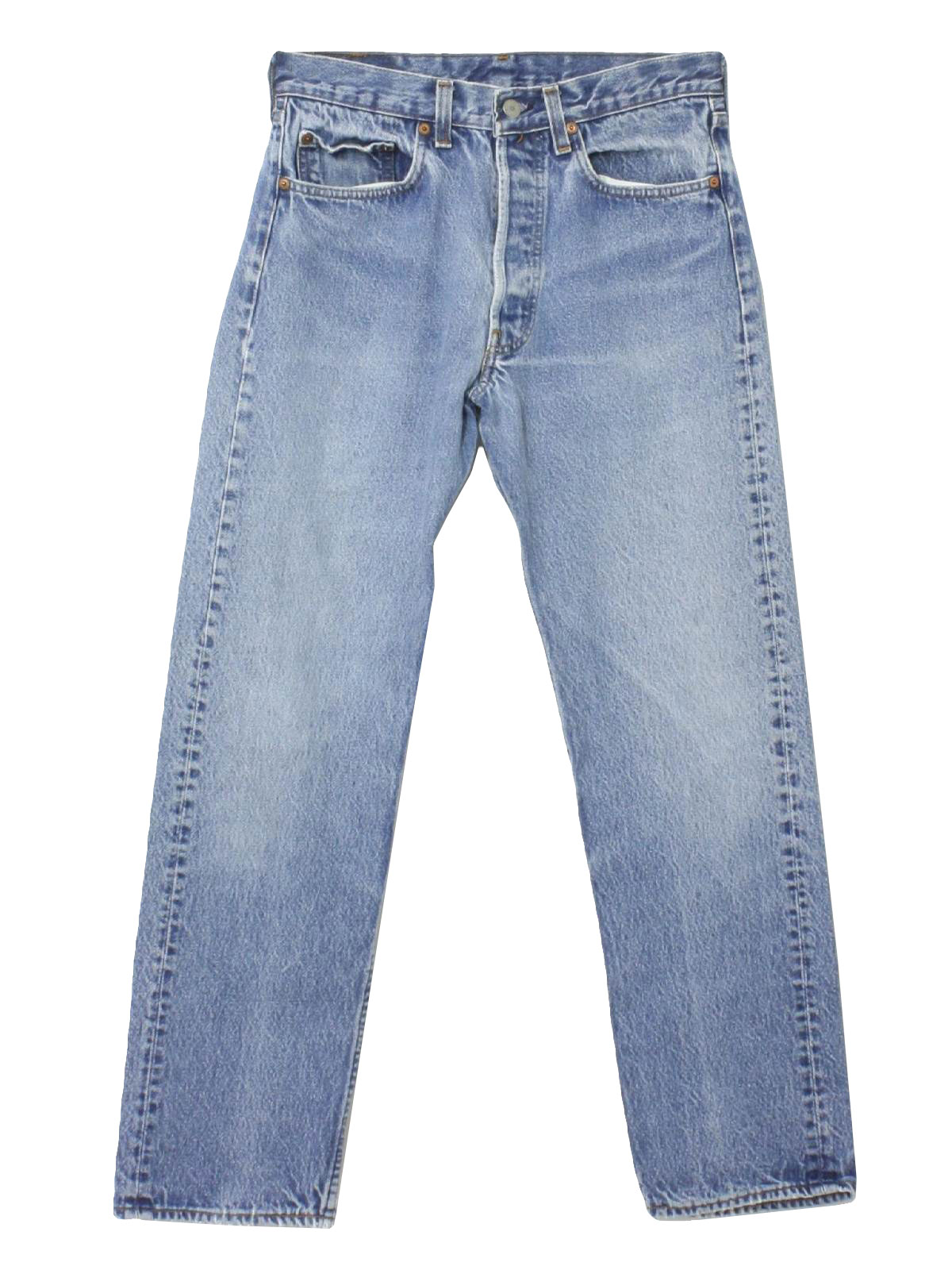 80s Vintage Levis 501 Pants: 80s -Levis 501- Mens well worn medium blue ...