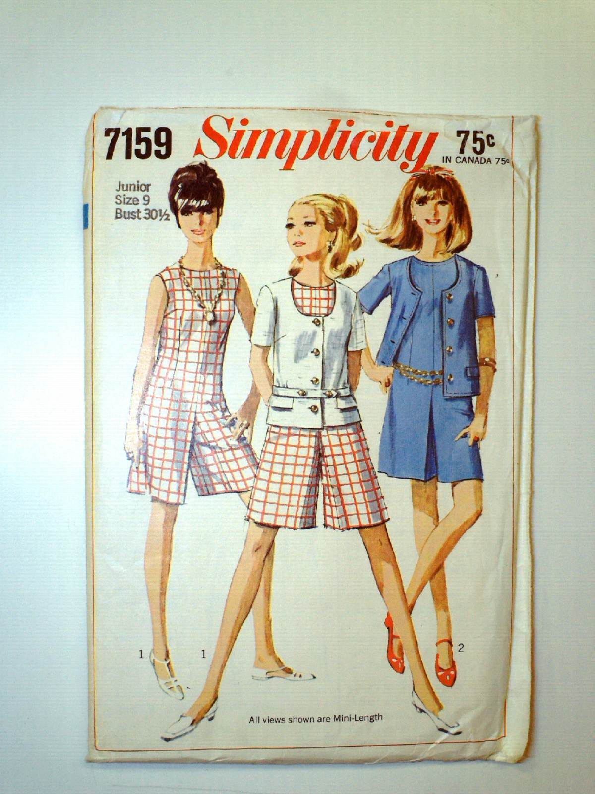 Vintage 1960's Sewing Pattern: 1967 -Simplicity 7159- Womens junior ...