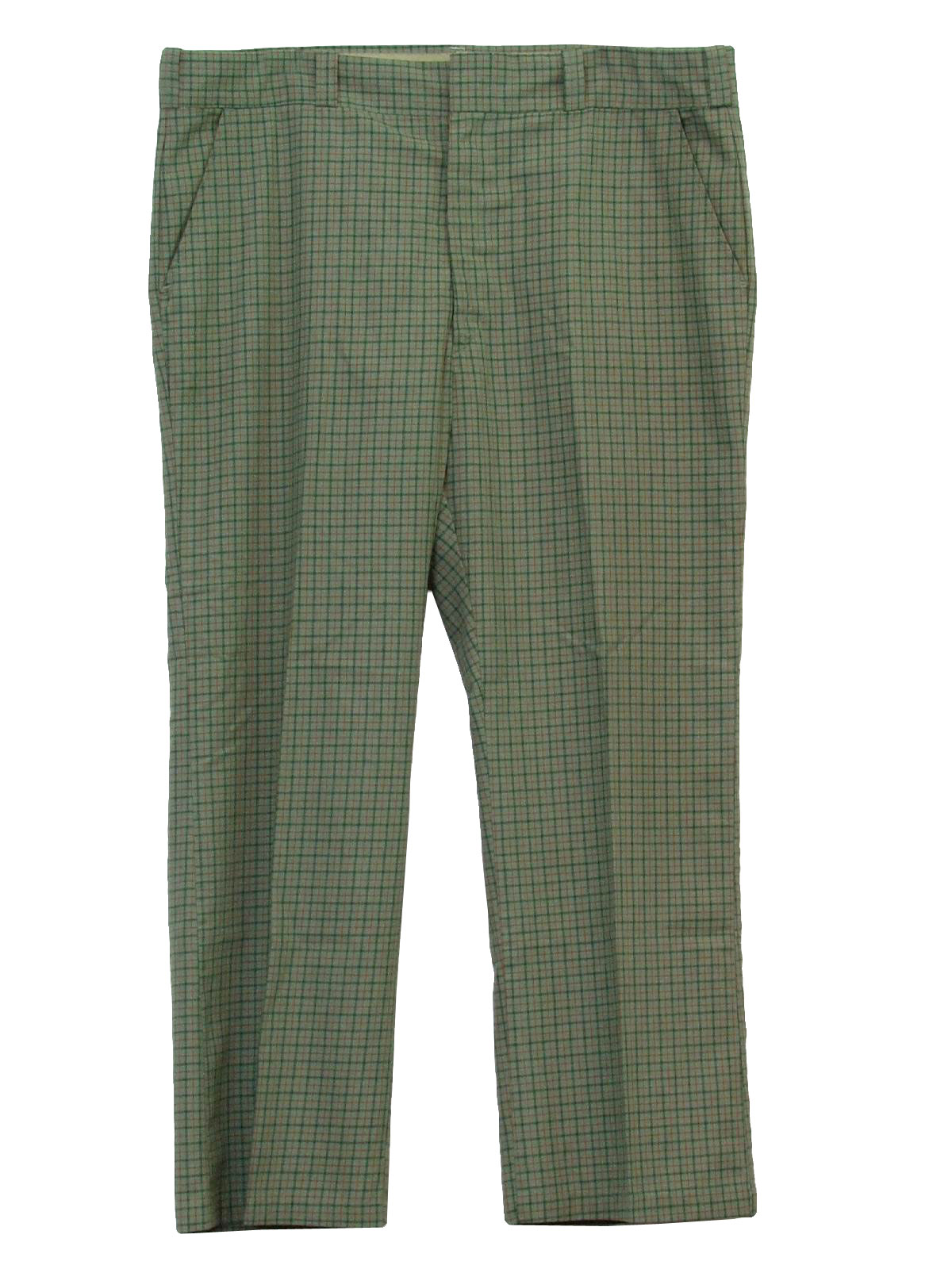 Seventies Vintage Pants: 70s -Sears- Mens shaded green and red window ...