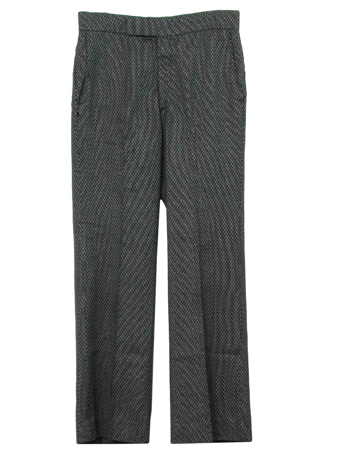 1960s Vintage Flared Pants / Flares: 60s -Missing Label- Mens black and ...