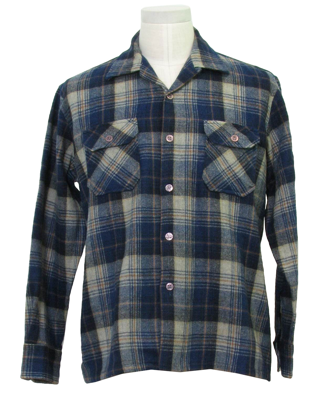 80s Vintage Mervyns Mens Collection Wool Shirt: 80s -Mervyns Mens ...