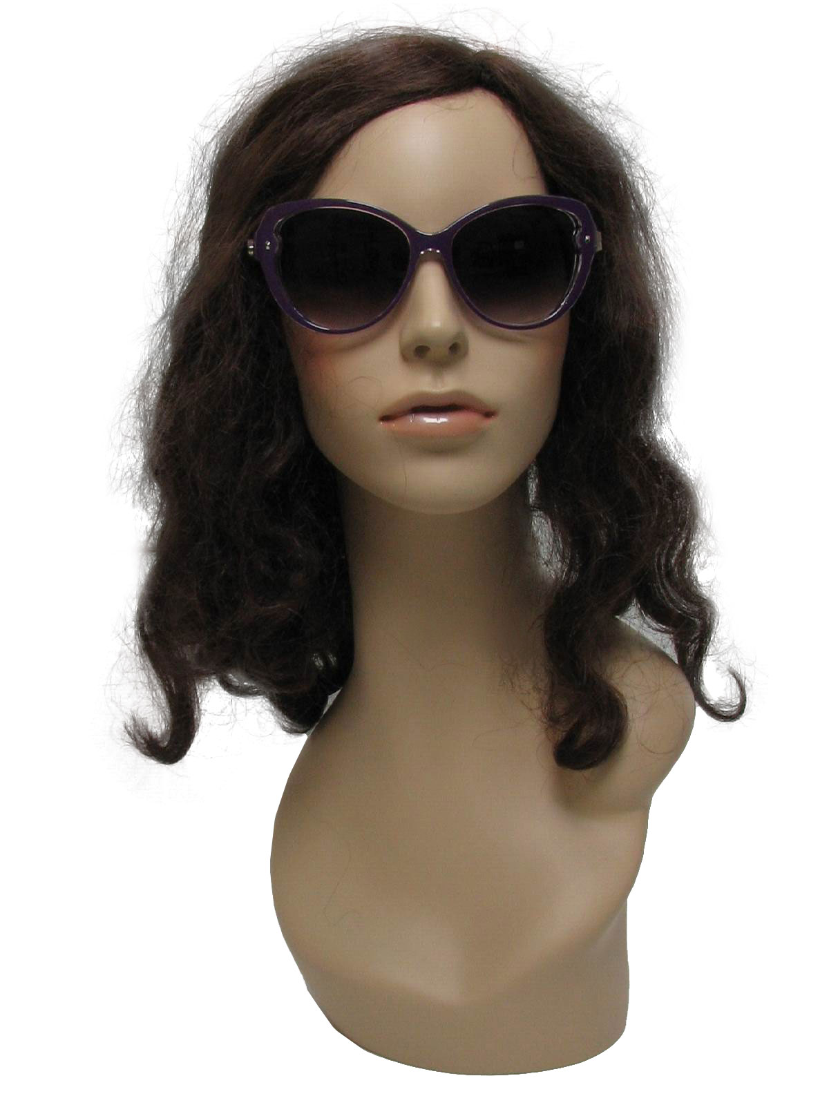 Glasses Totally 80s Style Designer Eyewear Womens Purple Rimmed Plastic Sunglasses With Black 