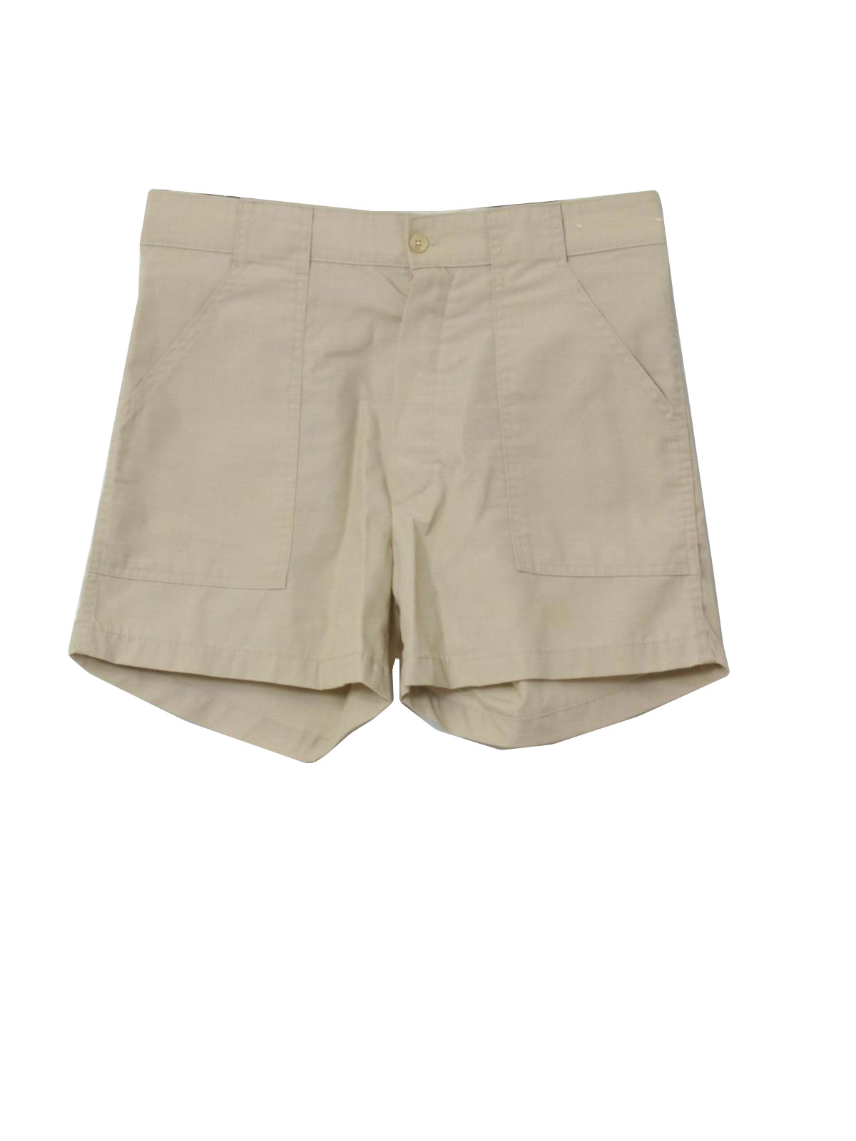 Retro Sixties Shorts: 60s -Campus- Mens putty or khaki cotton polyester ...