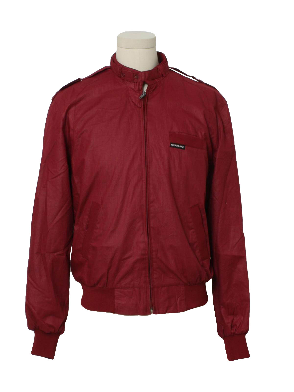 1980's Jacket (Members Only): 80s -Members Only- Mens burgundy cotton ...