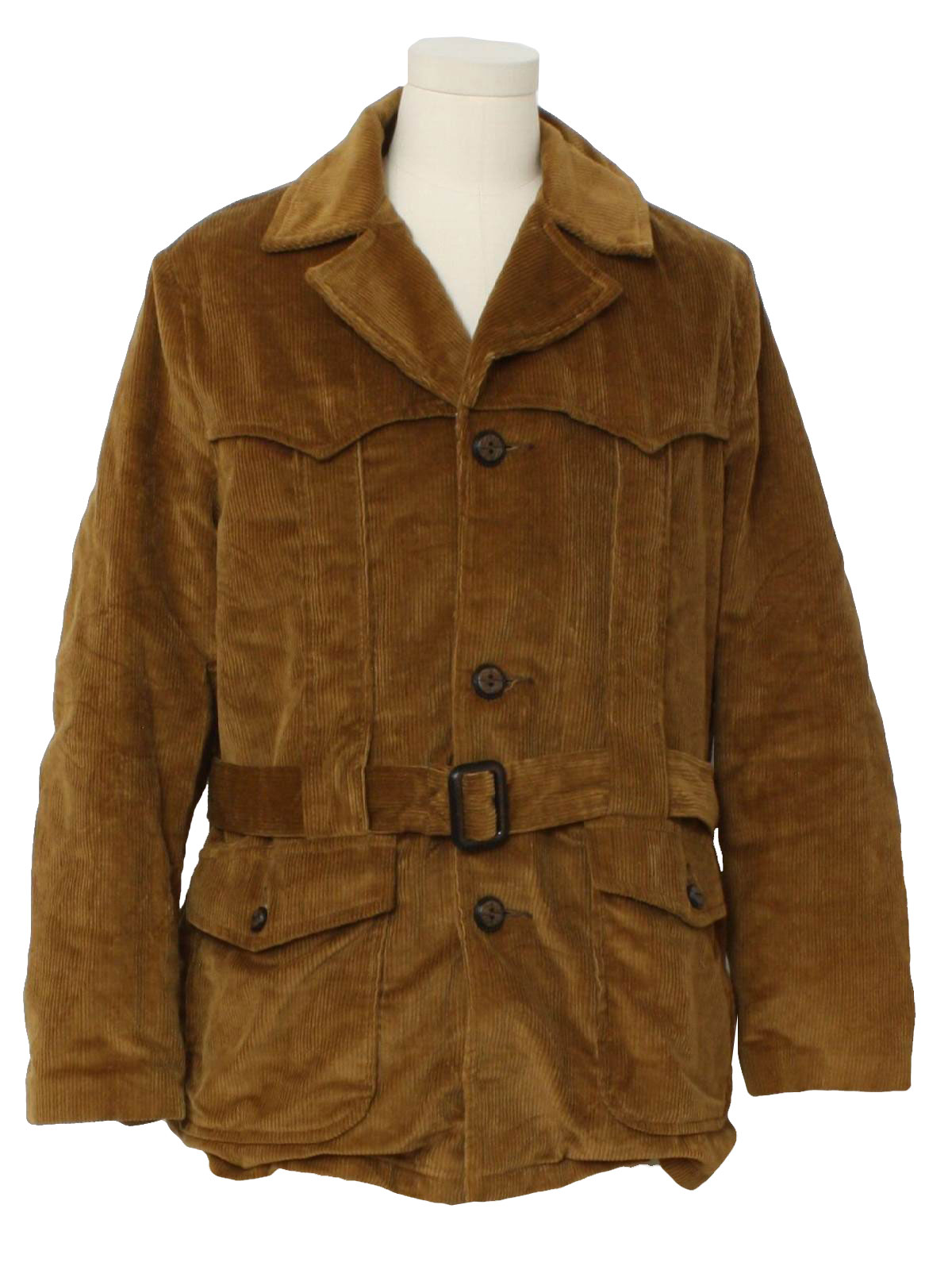 Vintage Towncraft 70's Jacket: 70s -Towncraft- Mens golden-brown cotton ...