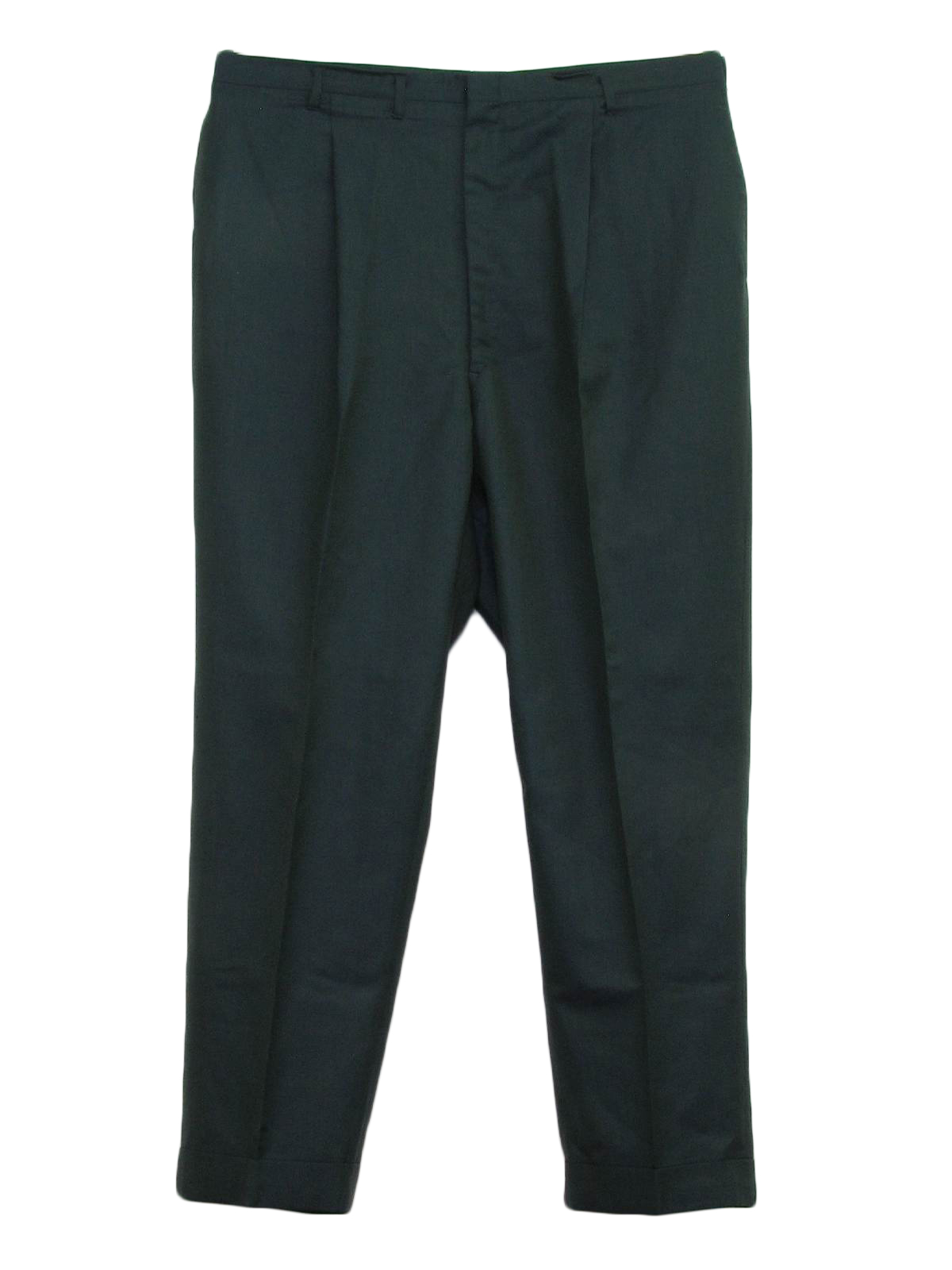 Retro 50's Pants: 50s -No Label- Mens black cast aquatic blue shark ...