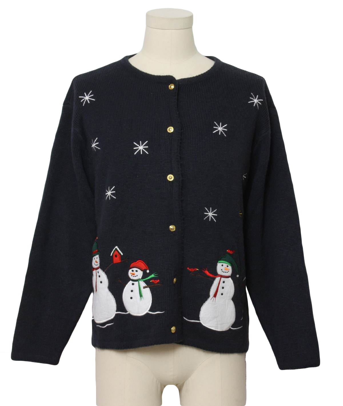 Womens Ugly Christmas Sweater: -Croft & Barrow- Womens navy blue ...