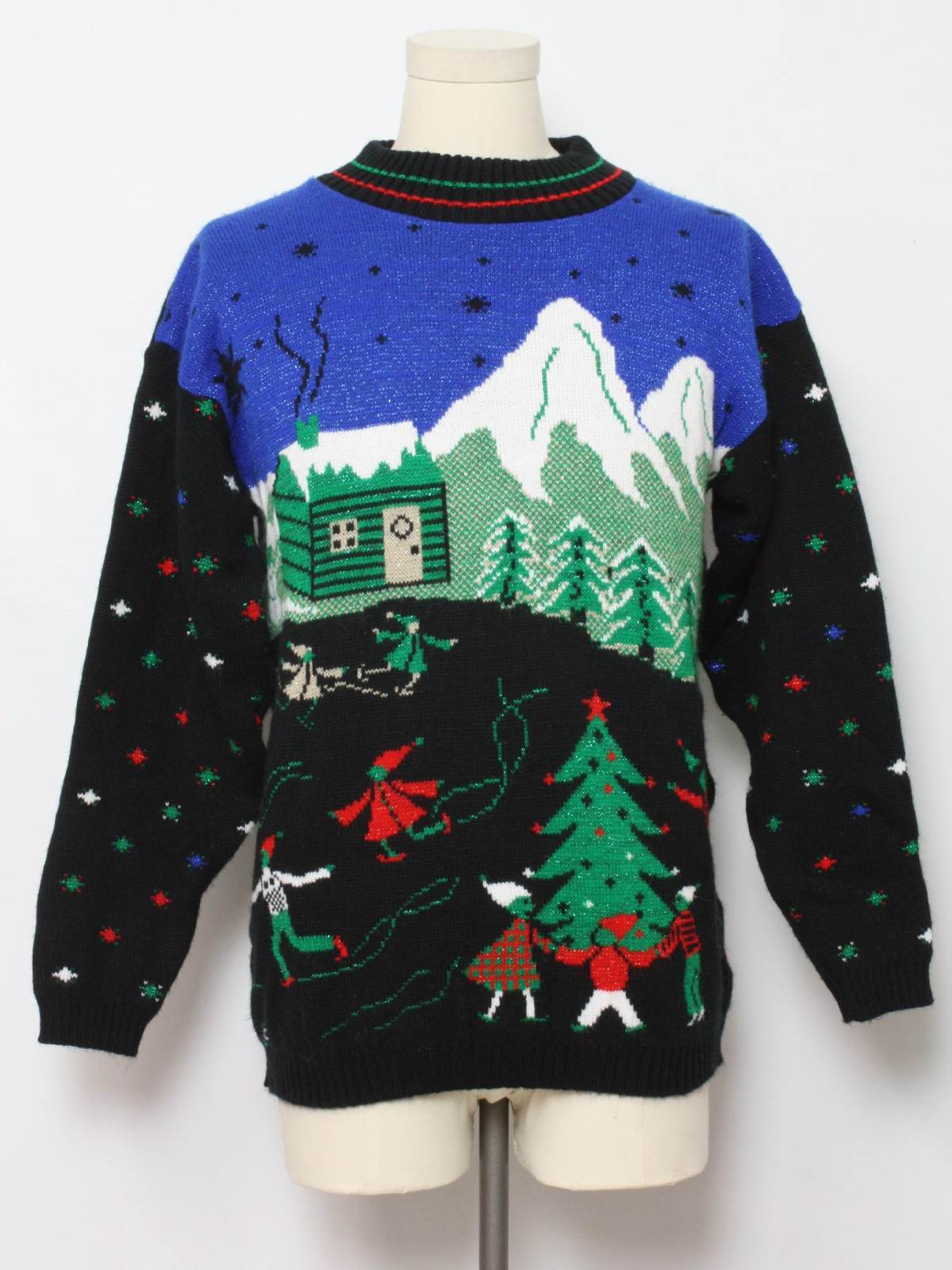 Eighties Vintage Ugly Christmas Sweater: 80s authentic vintage -Turning ...