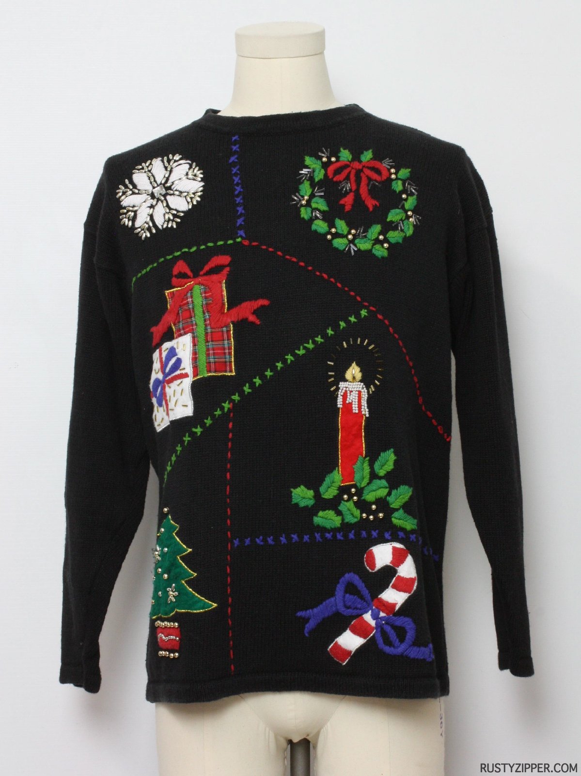 Vintage Ship N Shore Nineties Ugly Christmas Sweater: 90s Authentic ...