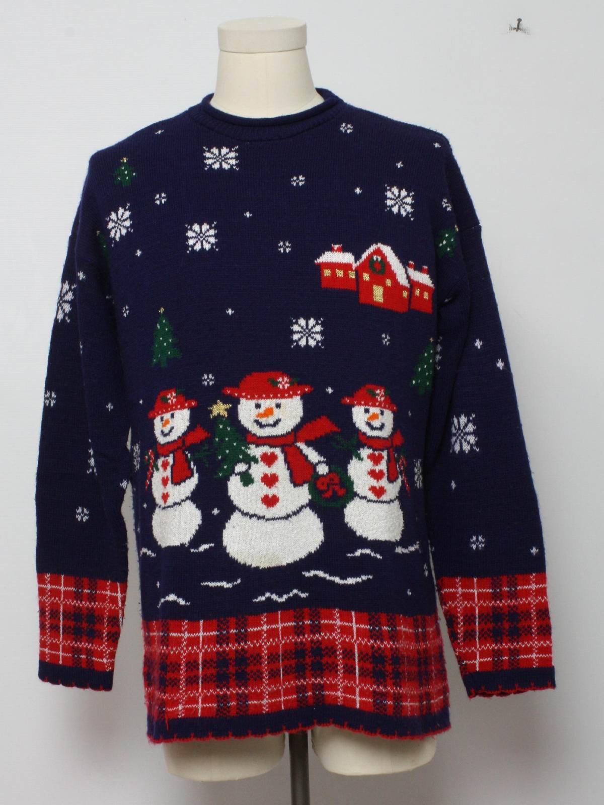 1980s Vintage Ugly Christmas Vintage Sweater 80s Authentic Vintage