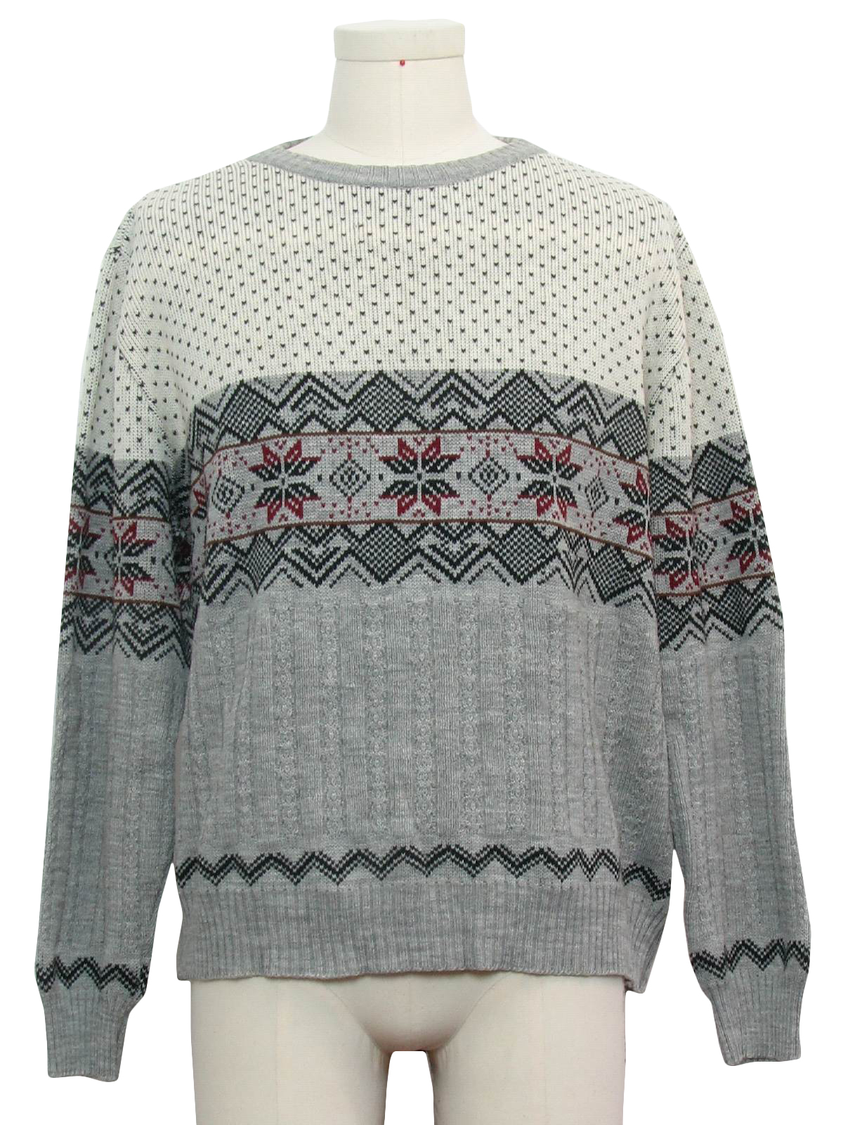 Retro Eighties Sweater: 80s authentic vintage -Missing Label- Mens ...