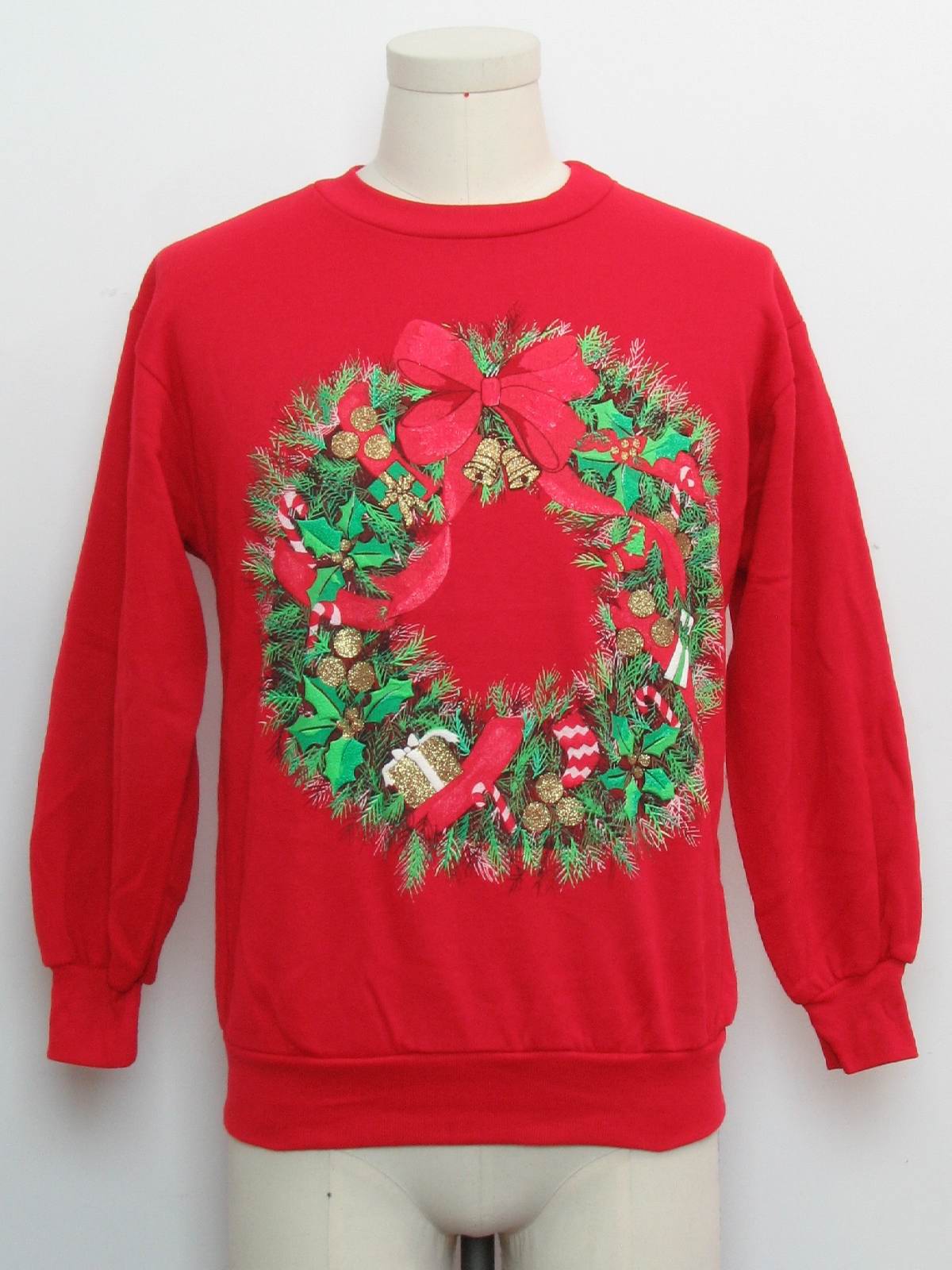 Retro 1980's Ugly Christmas Sweatshirt (Haband) : 80s authentic vintage ...