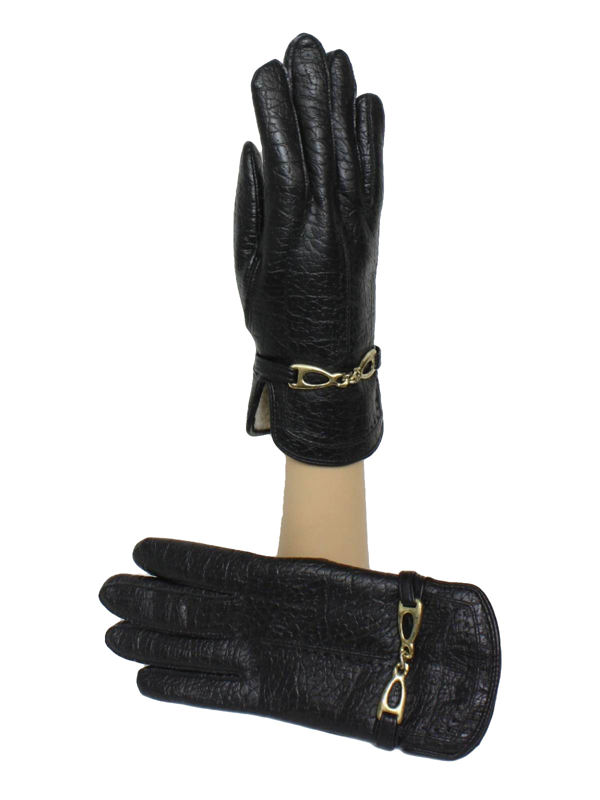 Vintage Missing Label Eighties Gloves: 80s -Missing Label- Womens black ...
