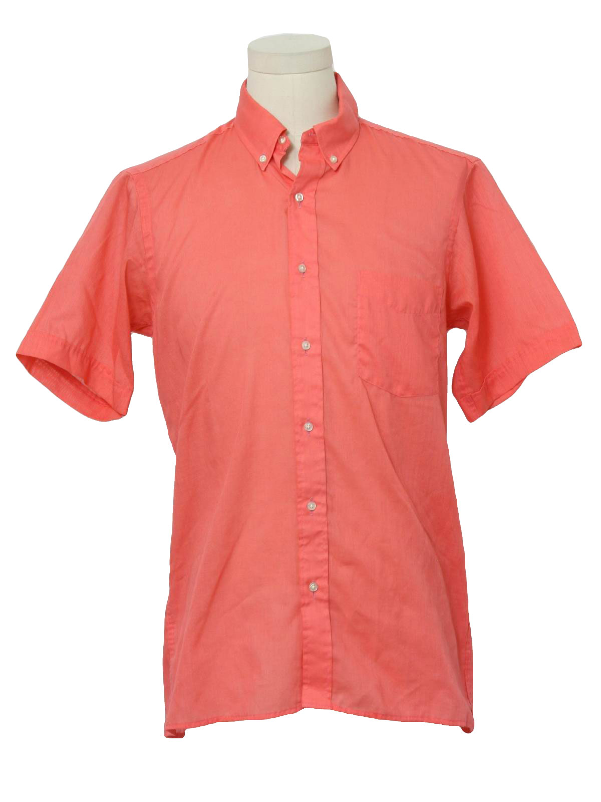 Retro 1960's Shirt (Macys) : 60s -Macys- Mens salmon pink background ...