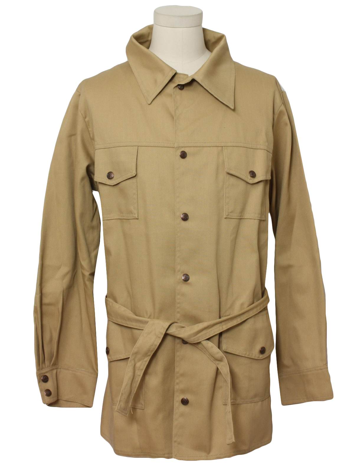 Retro Seventies Jacket: 70s -Slantzi Craft Inc Stowe Vt- Mens tan ...