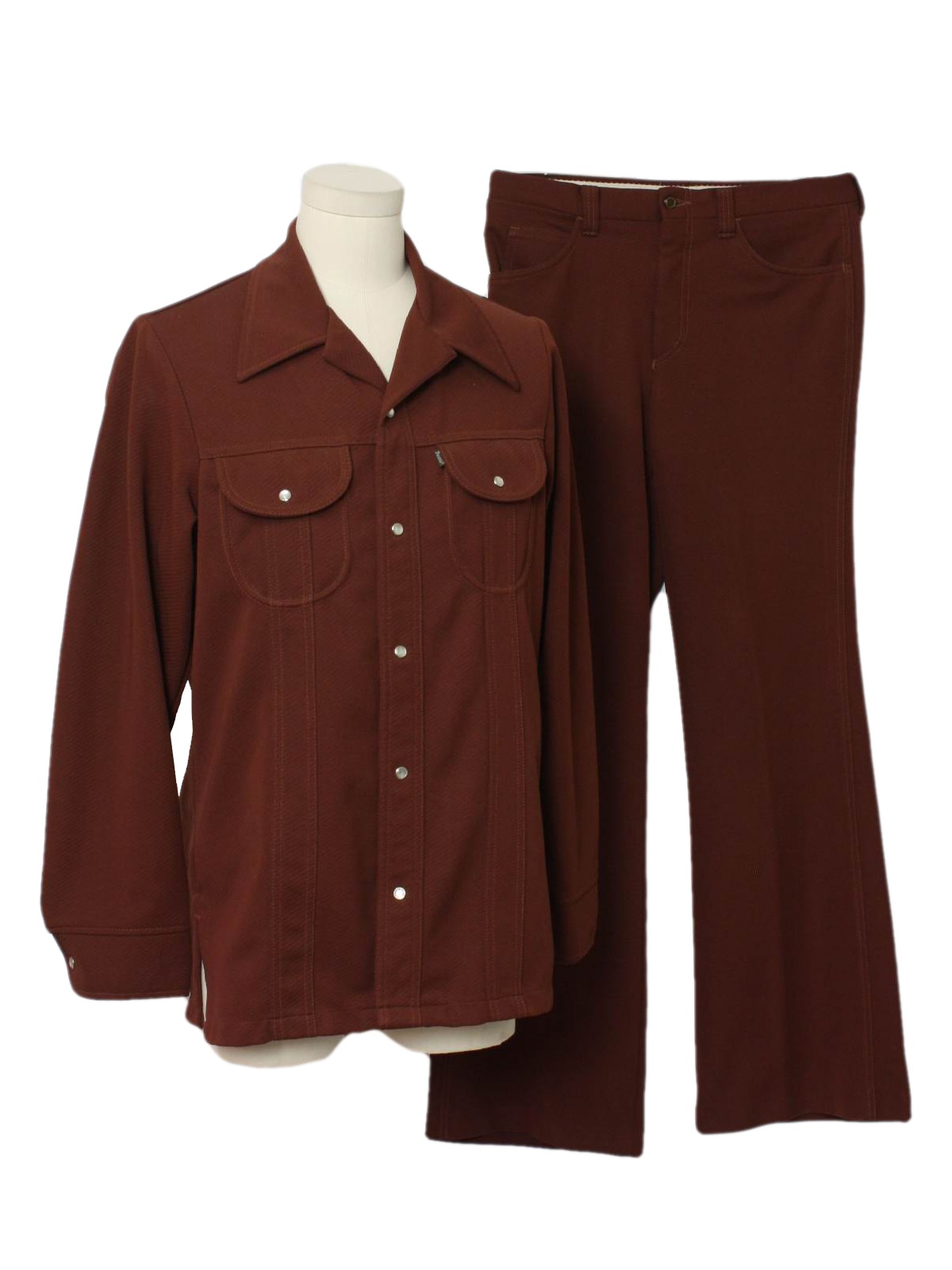 brown leisure suit