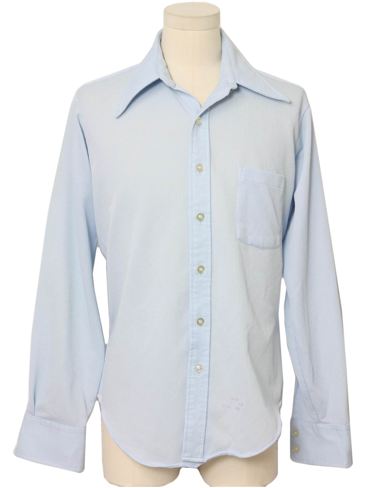 Retro 1970's Shirt (Sero) : 70s -Sero- Mens light blue background ...