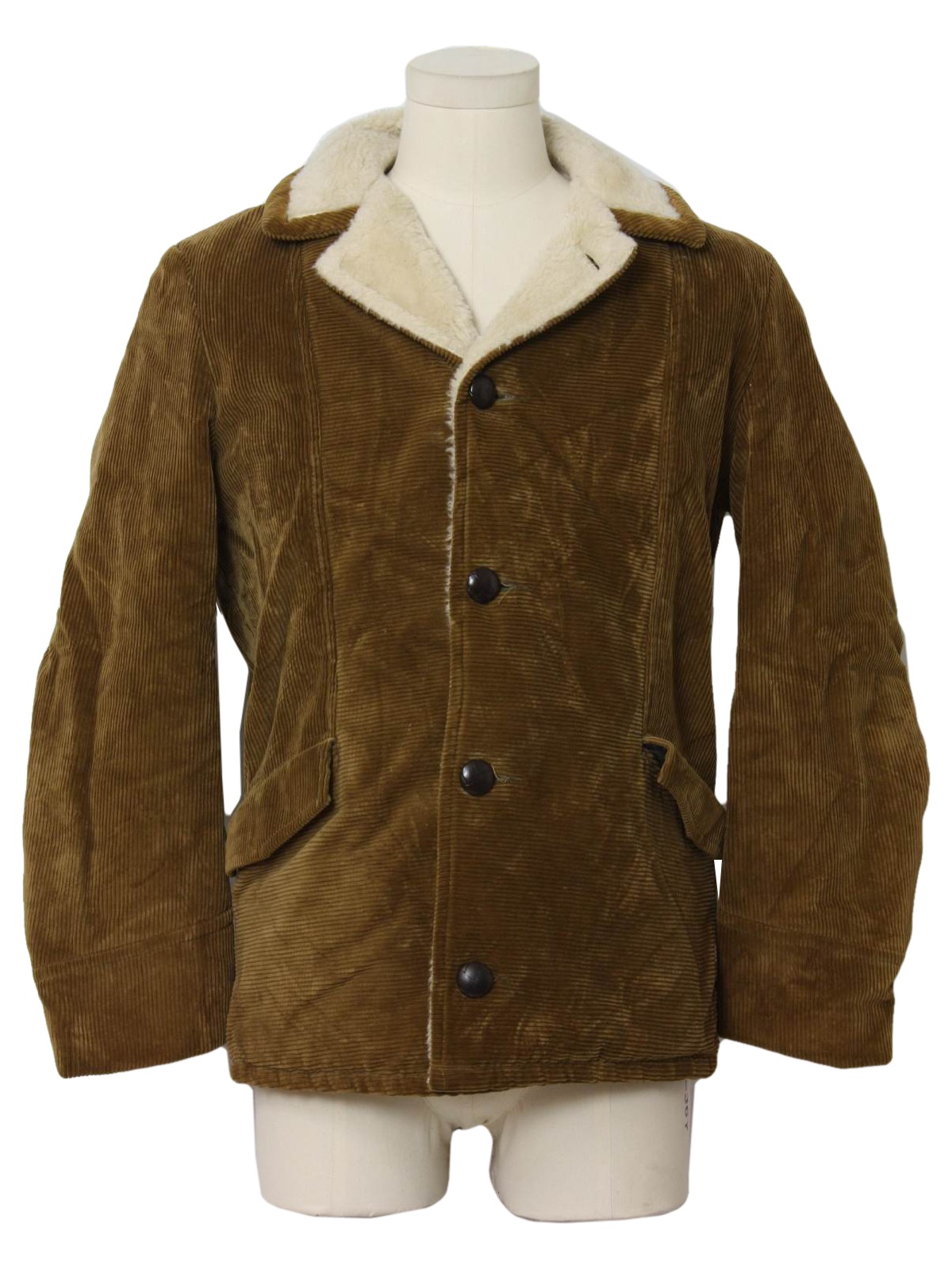 1970's Jacket (Cabot): 70s -Cabot- Mens soft brown, wide wale, cotton ...