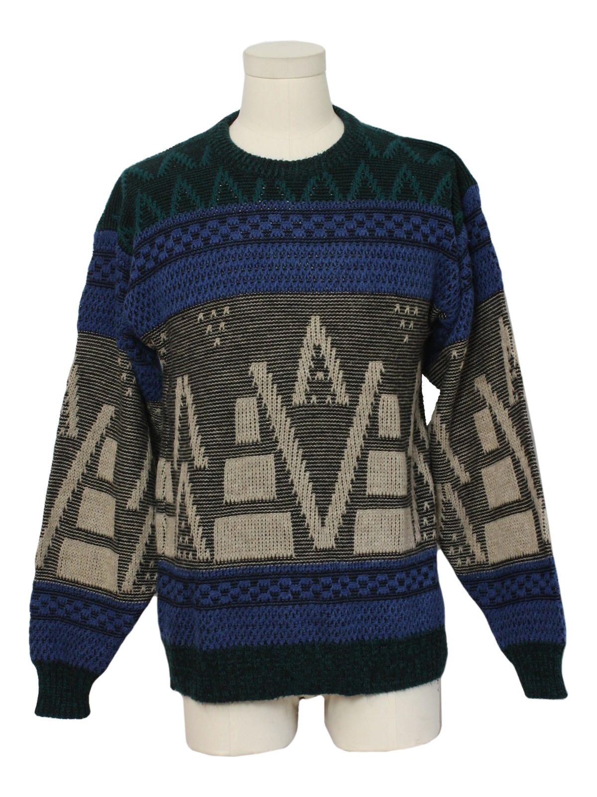 Sweater Graphics 1980s Vintage Sweater: 80s -Sweater Graphics- Mens ...