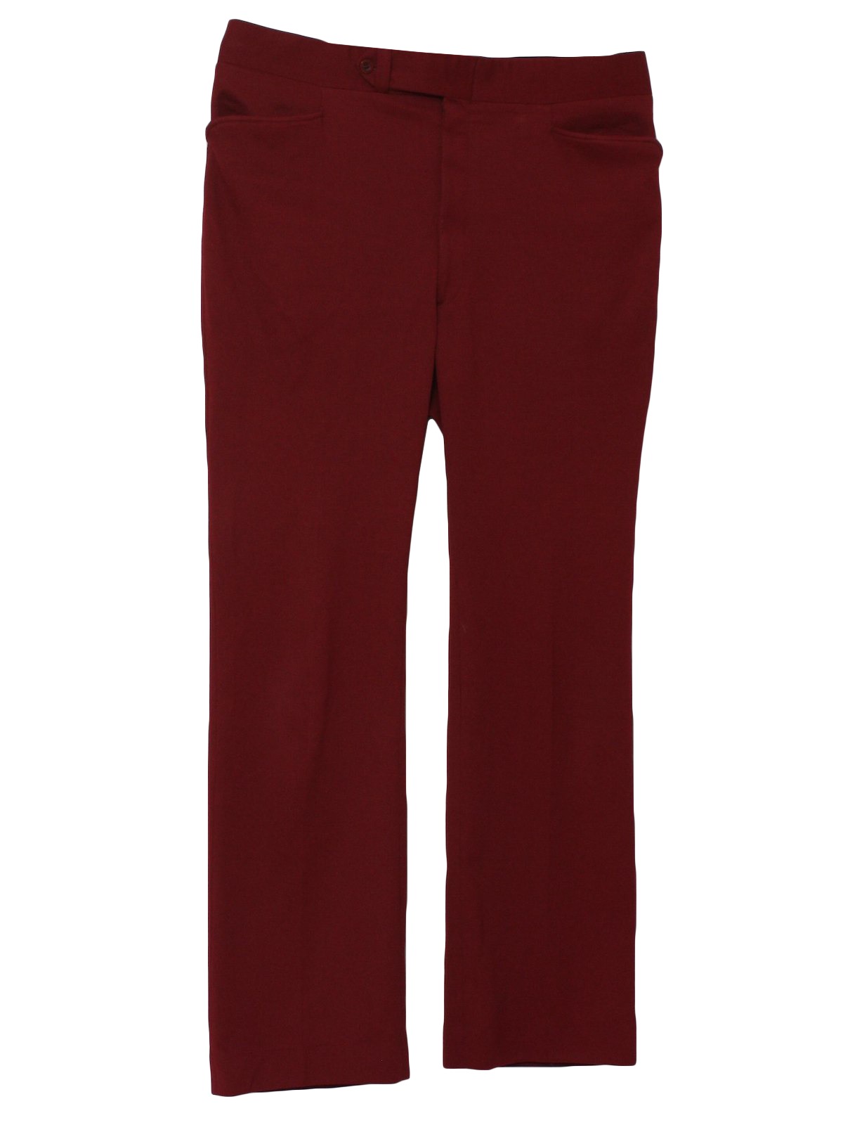 70's Arnold Palmer Pants: 70s -Arnold Palmer- Mens claret wine solid ...