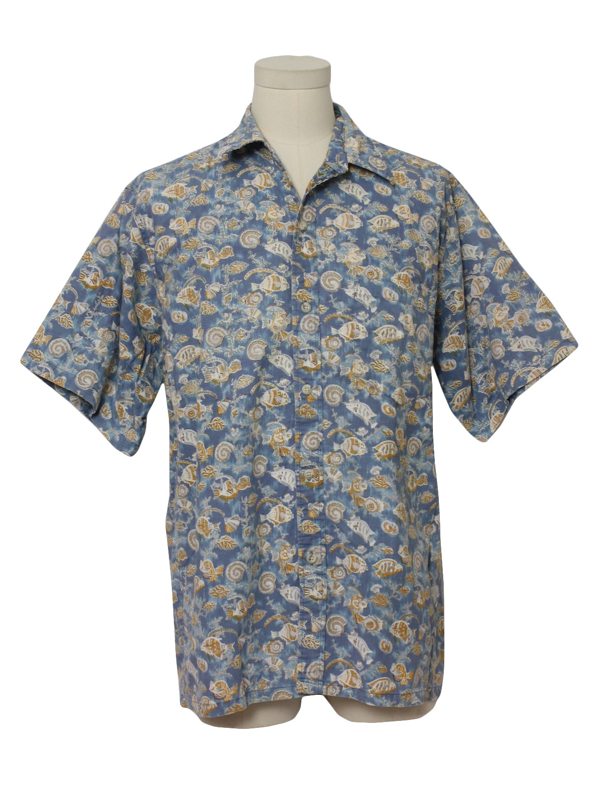 Missing Label 90's Vintage Hawaiian Shirt: 90s -Missing Label- Mens ...
