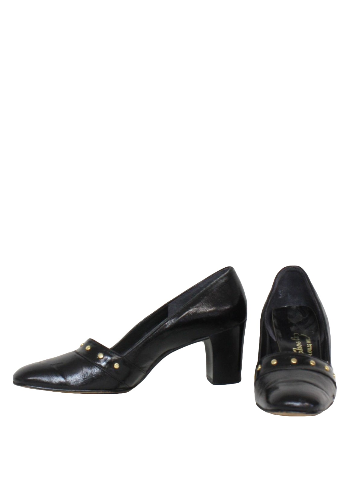 Retro Sixties Shoes: Early 60s -Mason Shoe Co- Womens black shiny black ...