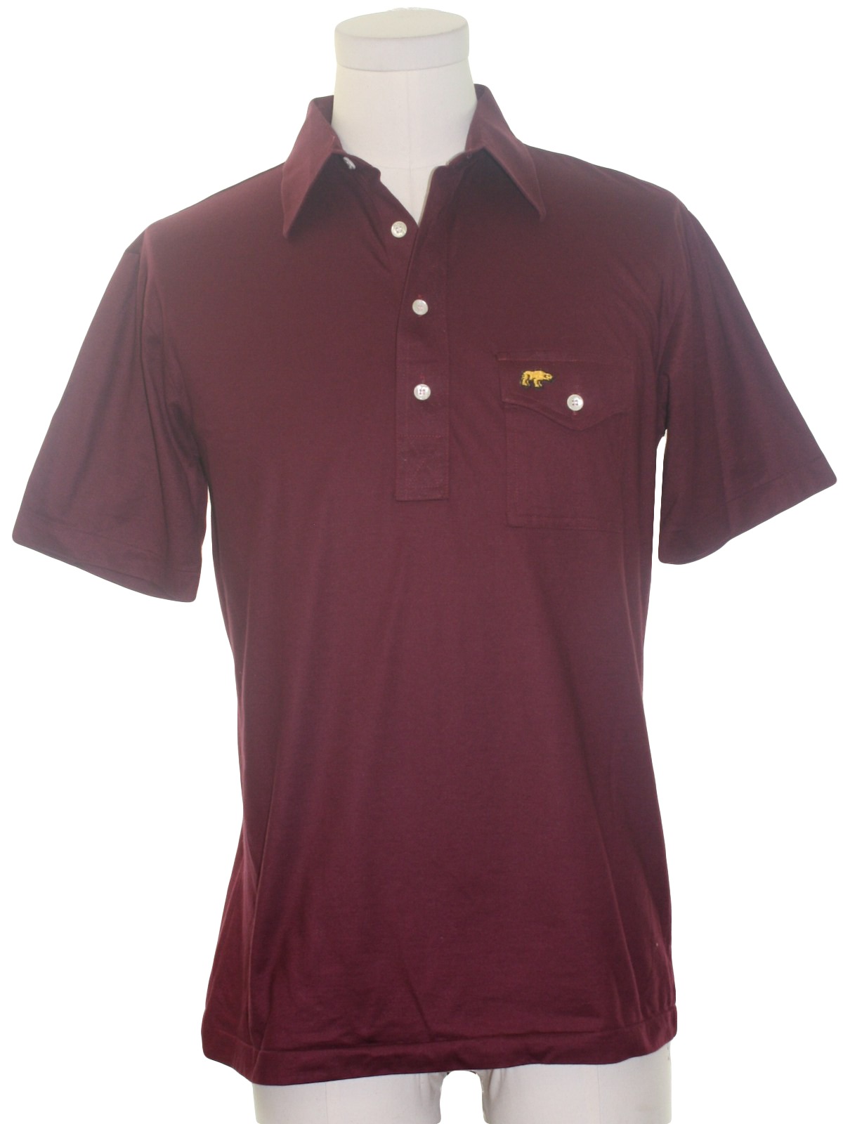 Shirt: 90s -Jack Nicklaus- Mens maroon soft cotton and polyester short ...