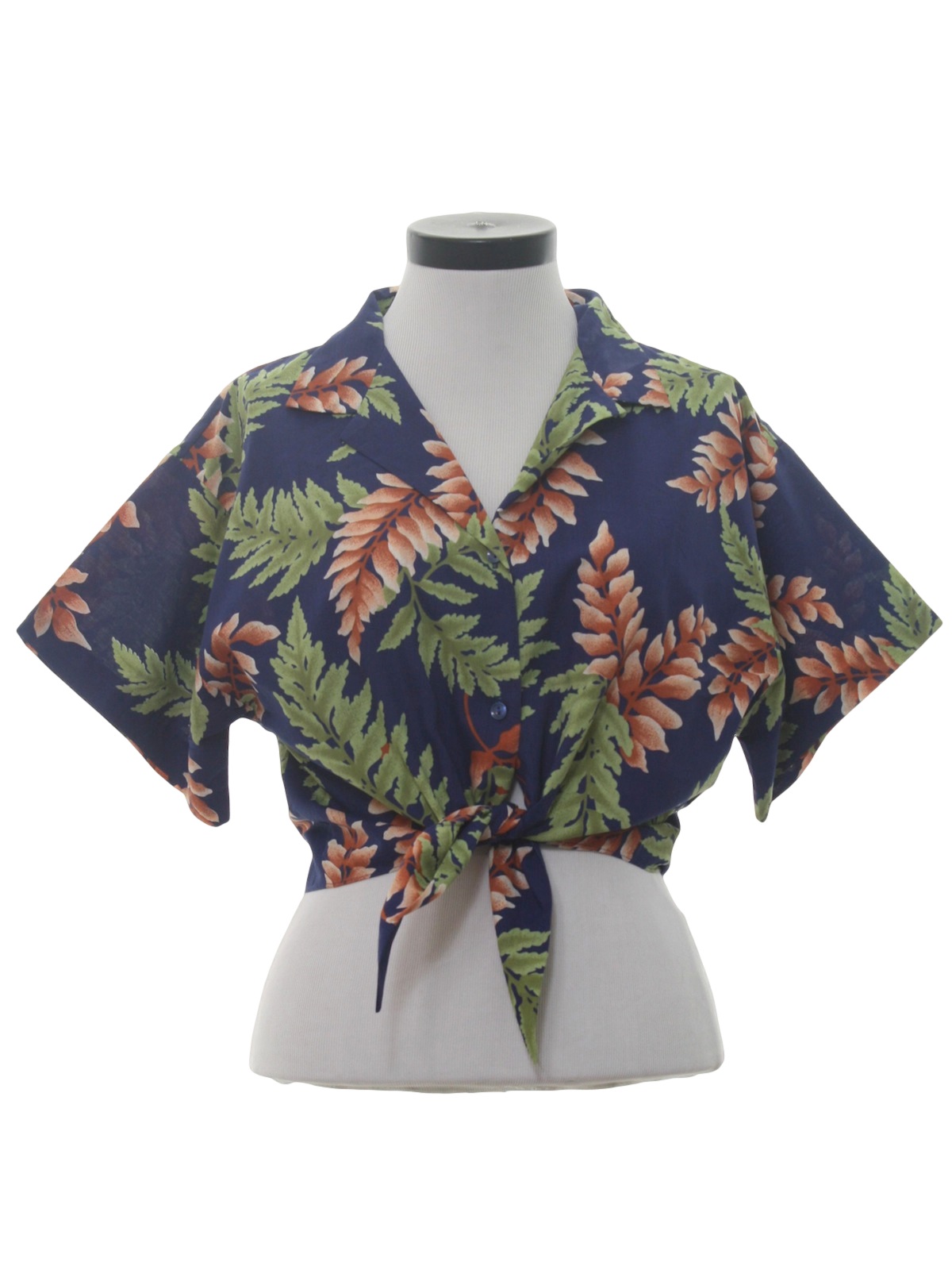 Retro 80s Hawaiian Shirt (Hilo Hattie) : 80s -Hilo Hattie- Womens blue ...