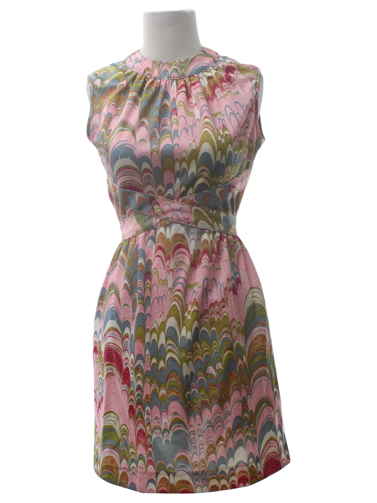 70s Dress (Leslie Fay): 70s -Leslie Fay- Womens pink background ...