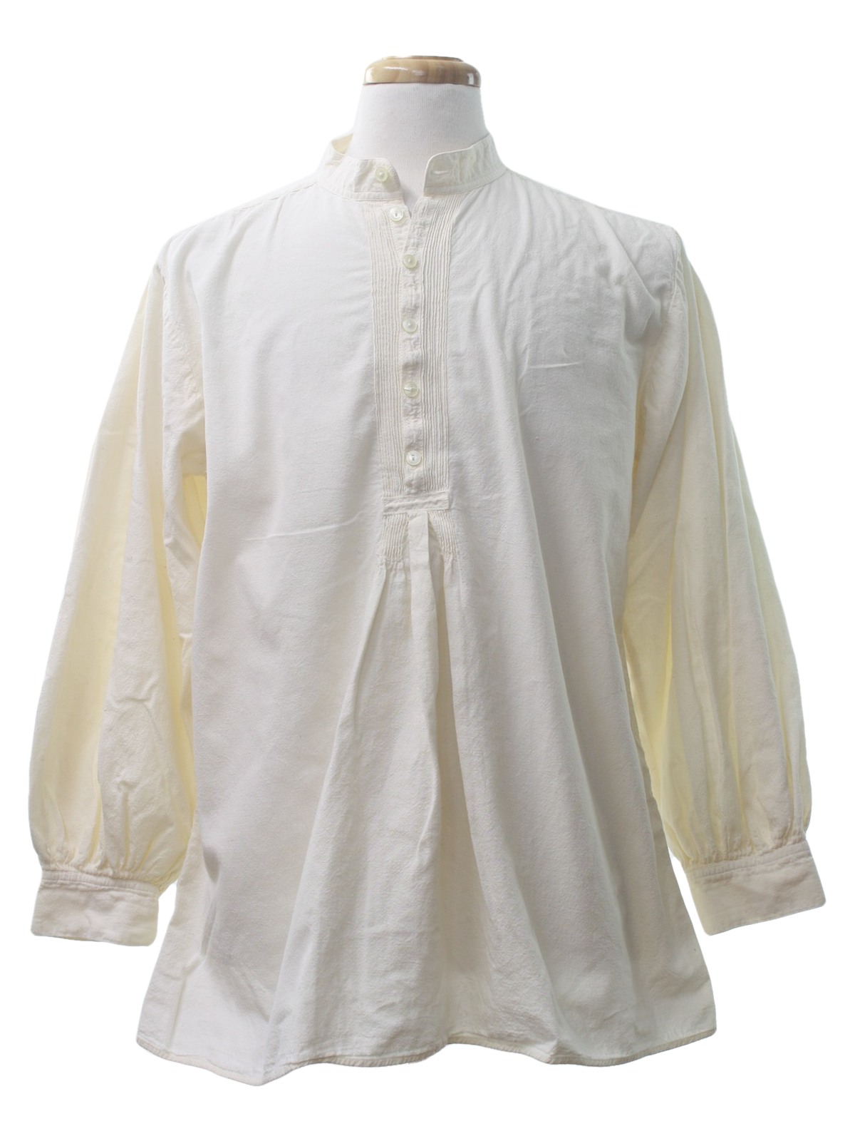Vintage 1990's Hippie Shirt: 90s -Rumba- Mens off white background ...
