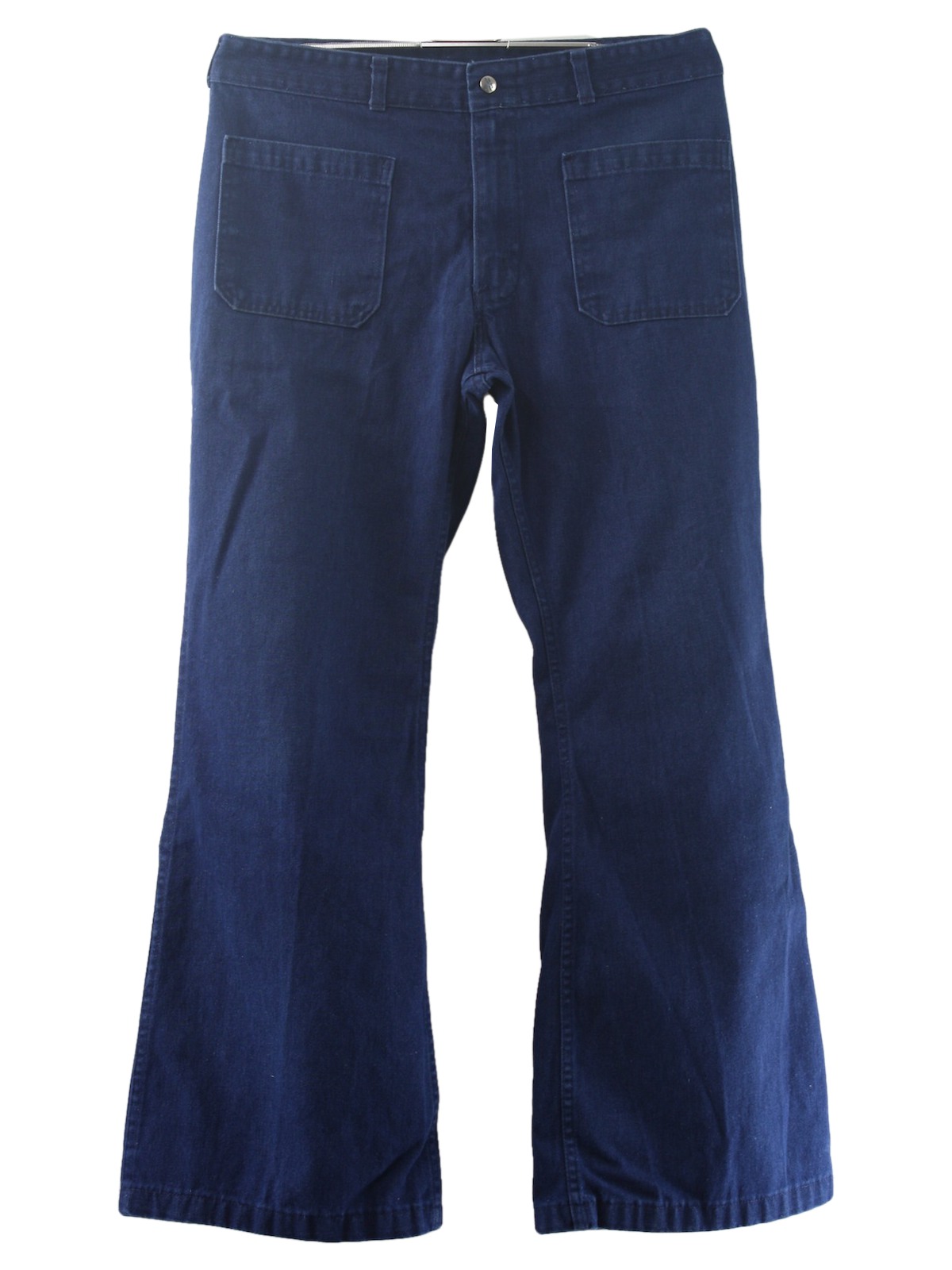 1970s Seafarer Bellbottom Pants: 70s -Seafarer- Mens blue cotton ...