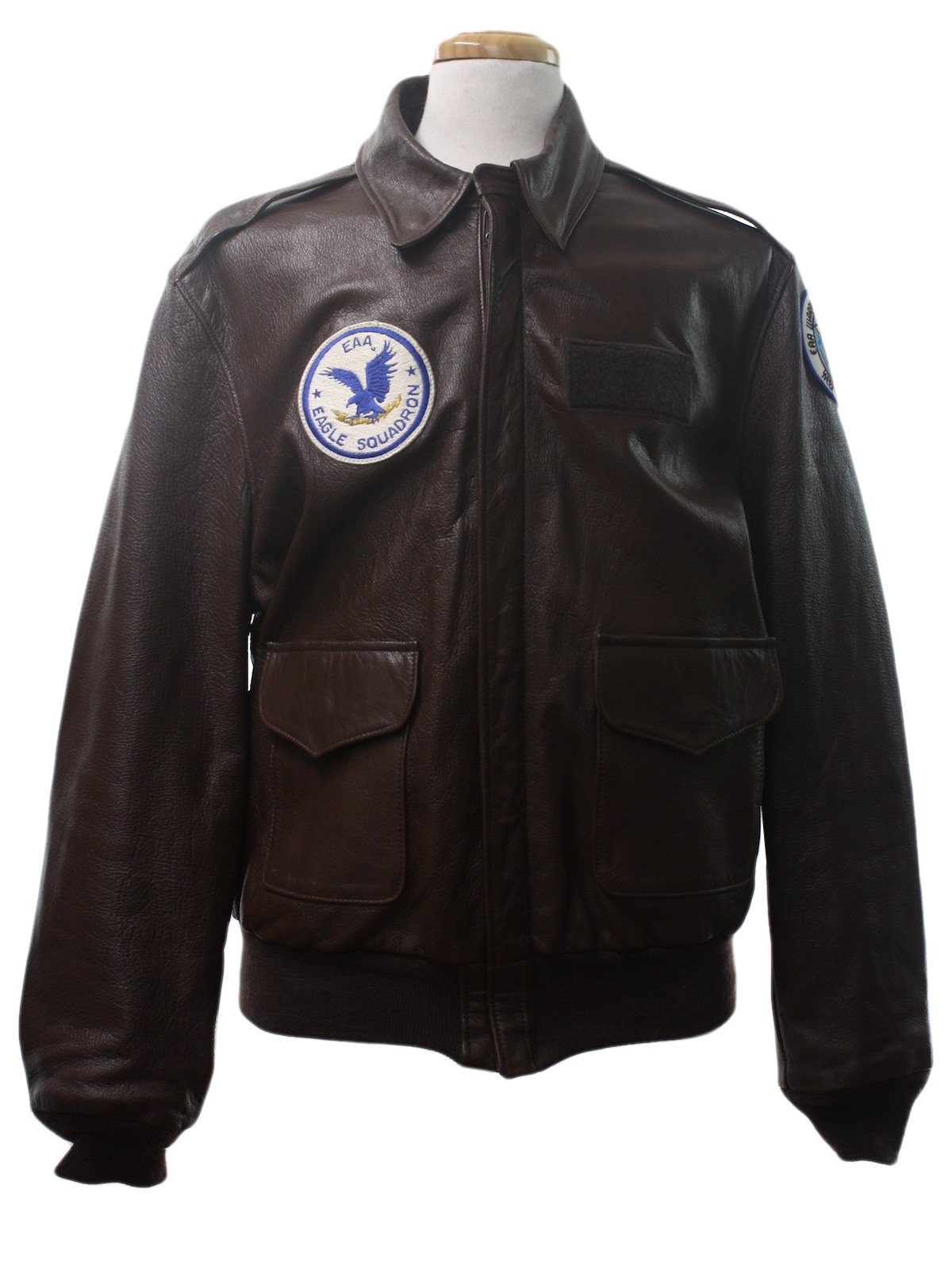 1980s Leather Jacket: 80s -Type a2 flight jacket a.c.order no. 42-1446 ...