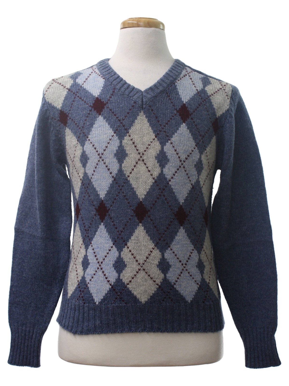 1980s McGregor Sweater: 80s -McGregor- Mens heathered soft blue ...