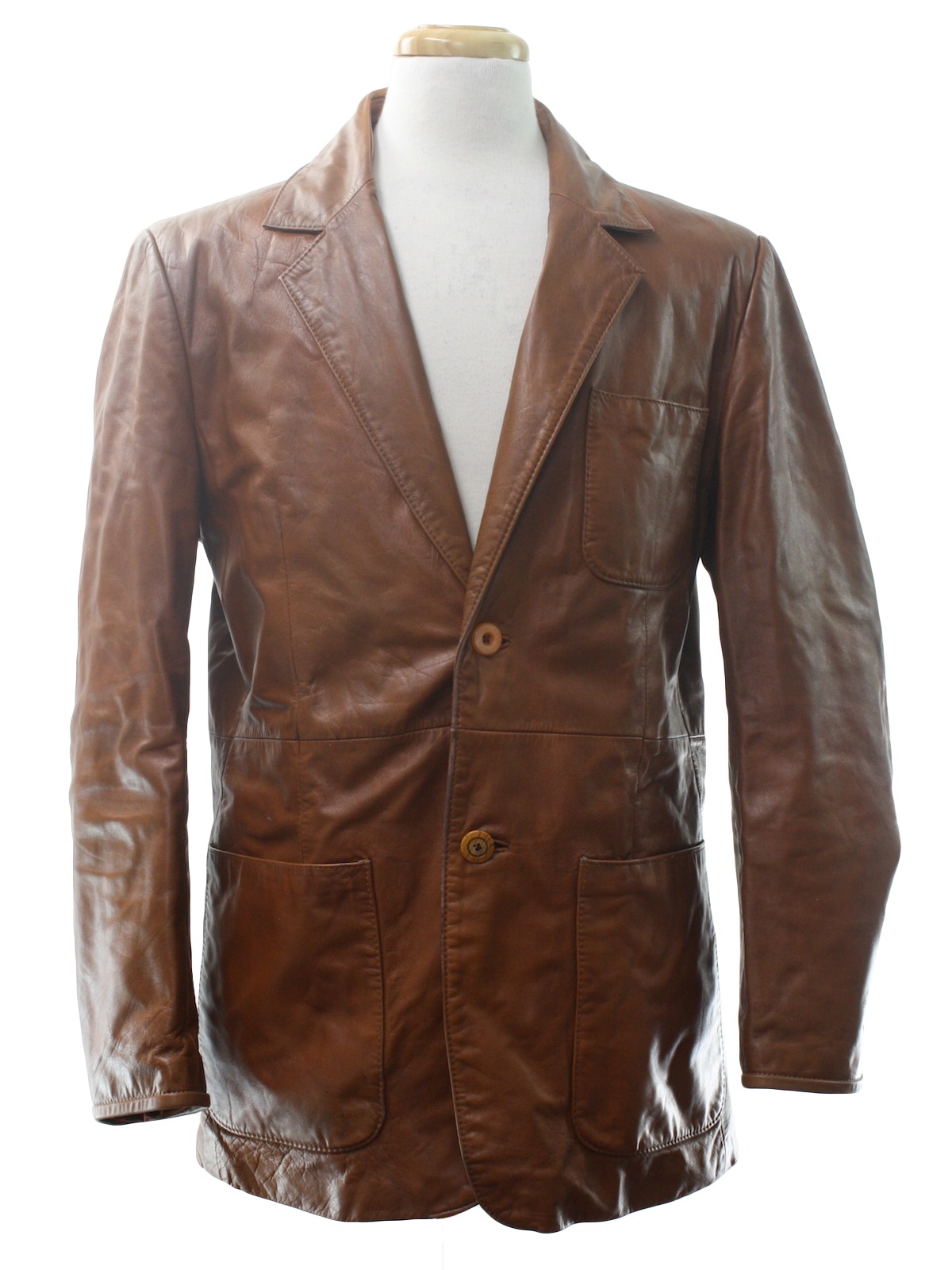 1960's Retro Leather Jacket: Late 60s or early 70s -Fantastic ...