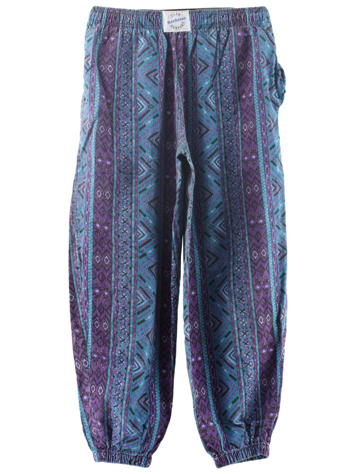 Vintage Reebesse 1980s Pants: 80s -Reebesse- Mens teal blue, violet ...