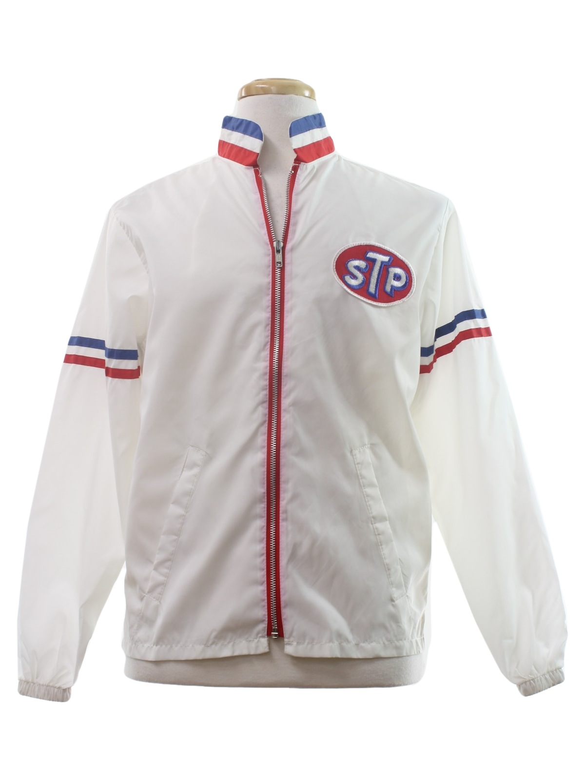 Don Jac 1970s Vintage Jacket: 70s -Don Jac- Mens white, red and blue ...
