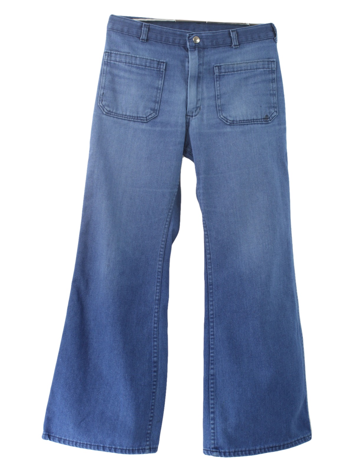 Retro 70's Bellbottom Pants: 70s -Navdungaree- Mens moderately faded ...