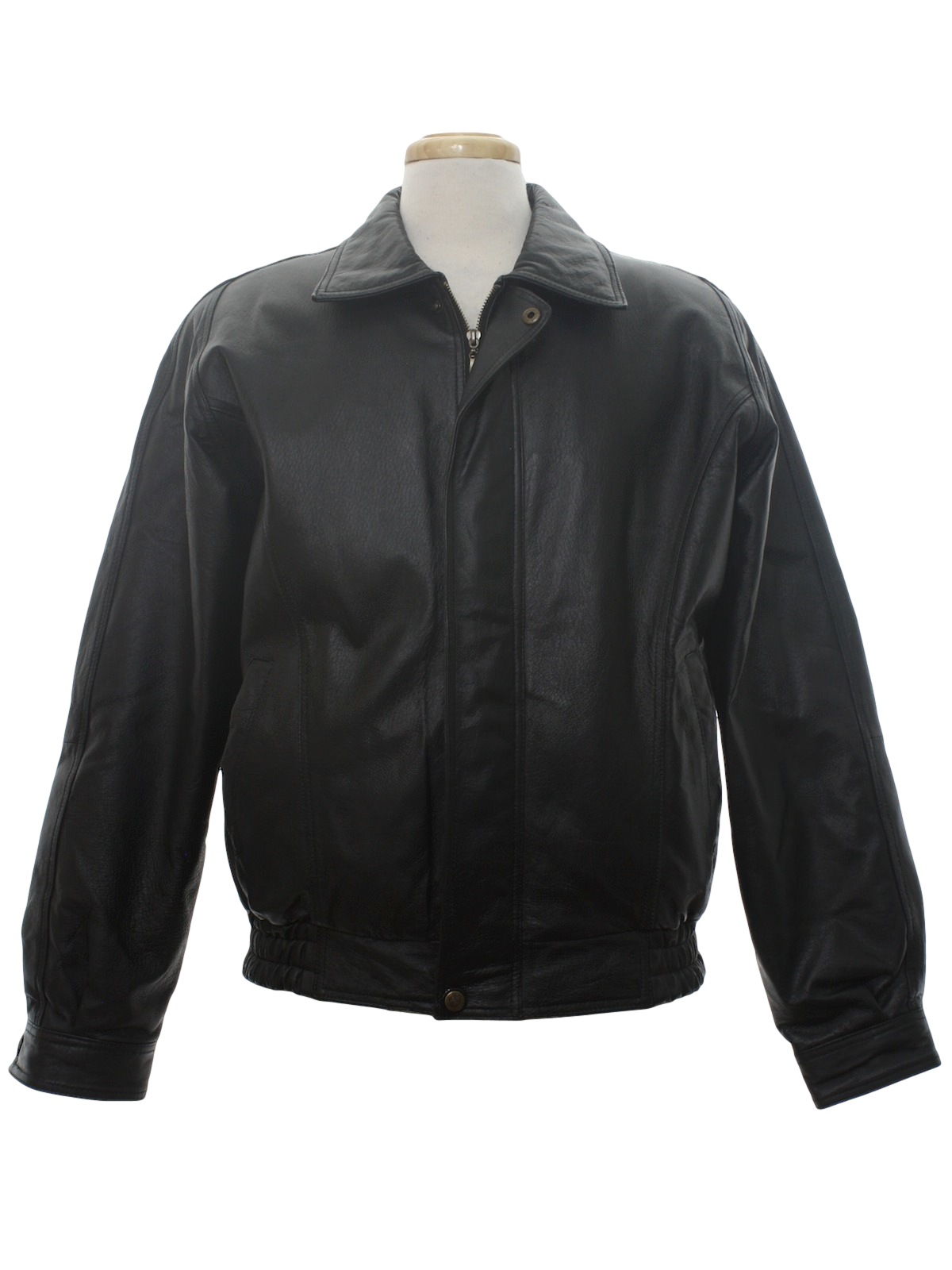 USA Leather Nineties Vintage Leather Jacket: 90s -USA Leather- Mens ...