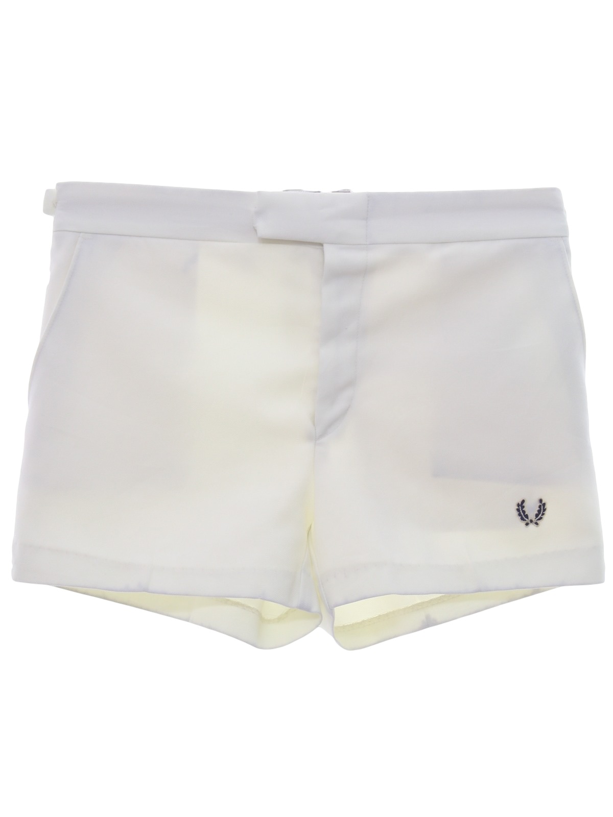 80's Vintage Shorts: 80s -Fred Perry- Mens cream background polyester ...